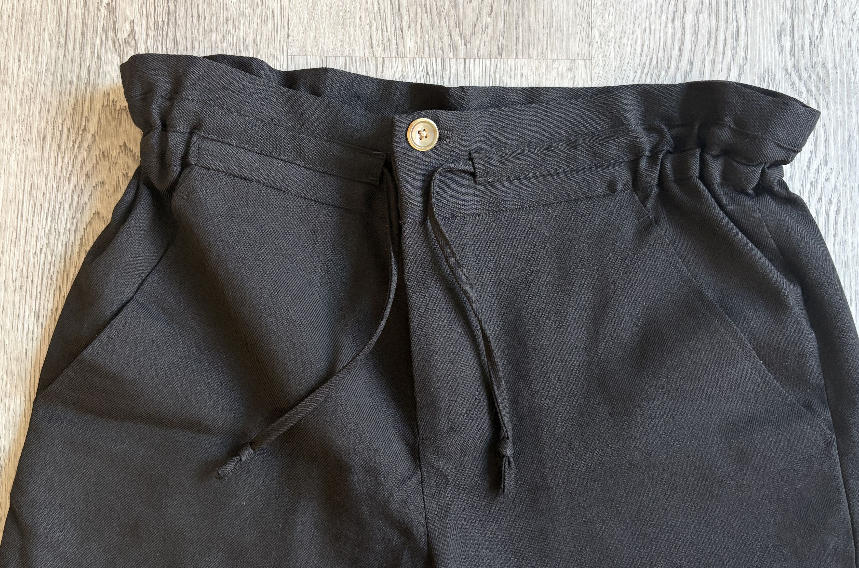 DIGAWEL Digawel Gathered Waist Trousers Black Size US 30 / EU 46 - 2 Thumbnail