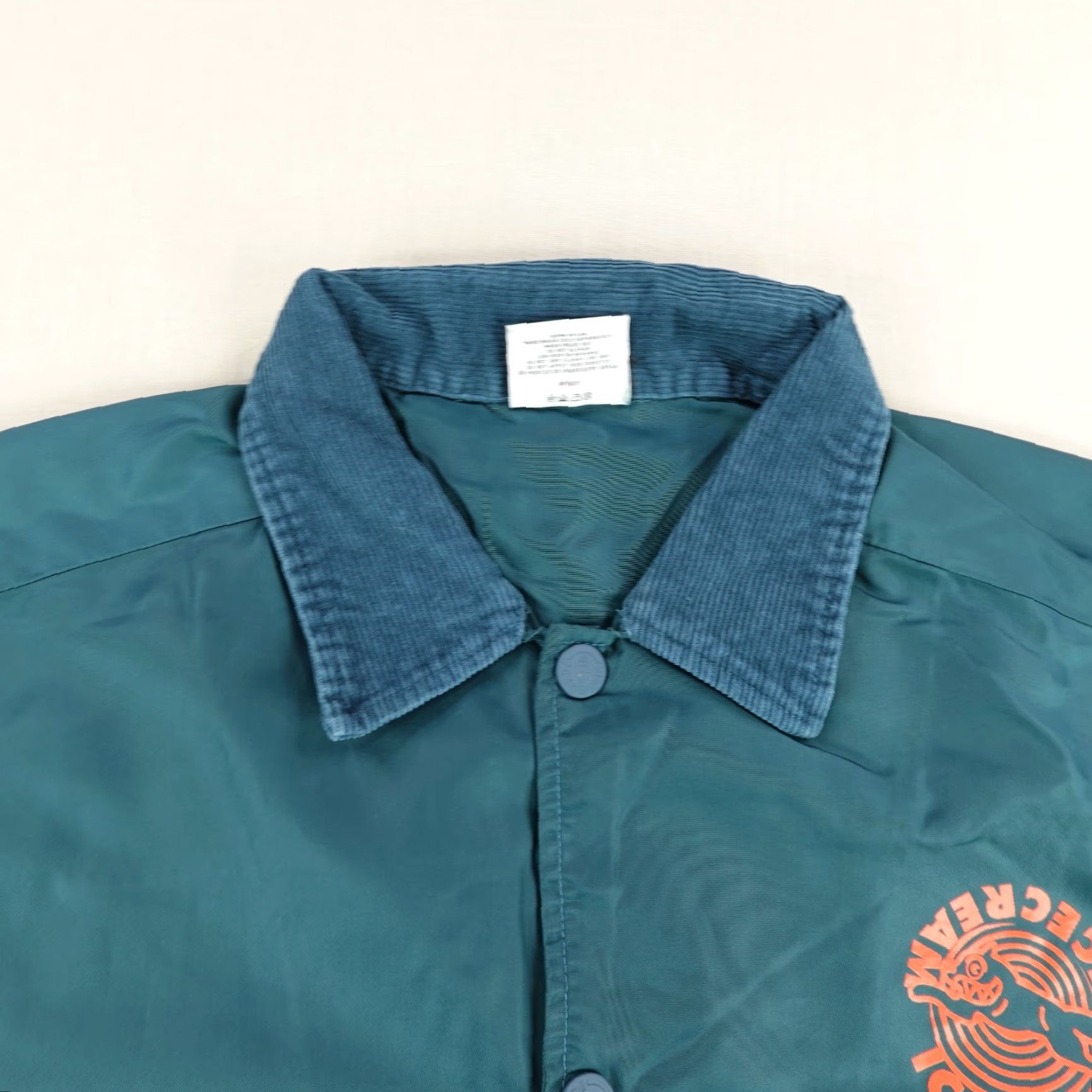 Vintage VINTAGE Ice Cream Windbreaker Jacket Mens 2XL Green Teal Nylon Casual Outdoor Hip Hop Size US XXL / EU 58 / 5 - 3 Thumbnail