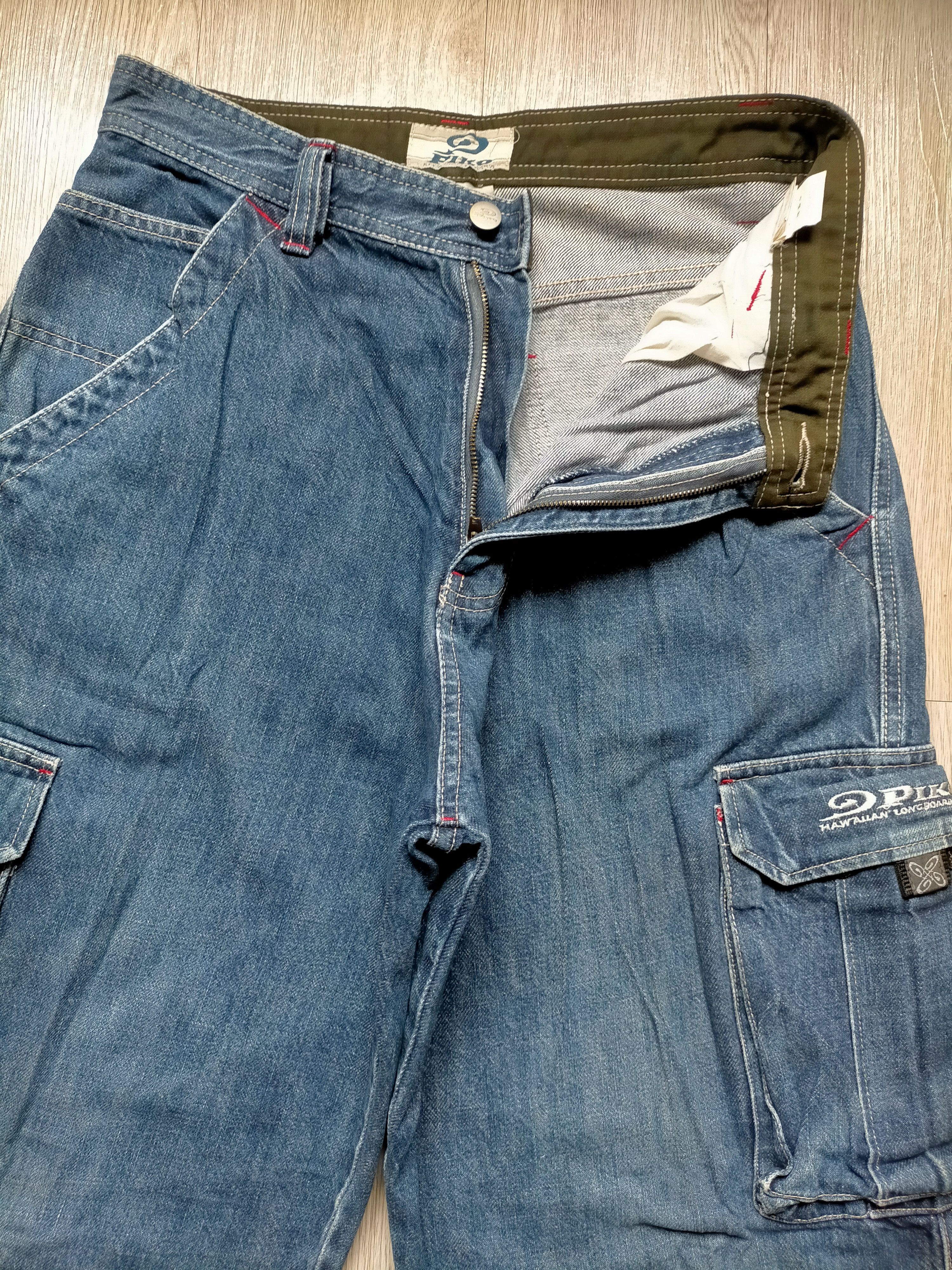 JNCO Vintage 90s Piko Baggy Cargo Denim Pants Size US 29 - 6 Thumbnail