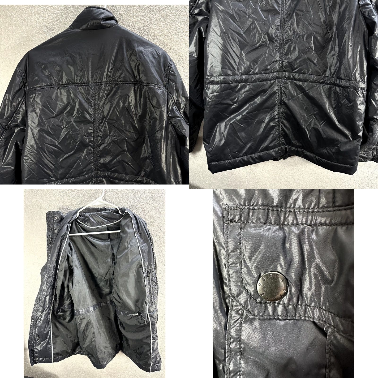 Perry Ellis Perry Ellis Men Jacket Insulated Black Zip Pockets Front Size M Casual Nylon Front Pockets Zipped Sleeve Sz M Size US M / EU 48-50 / 2 - 8 Thumbnail