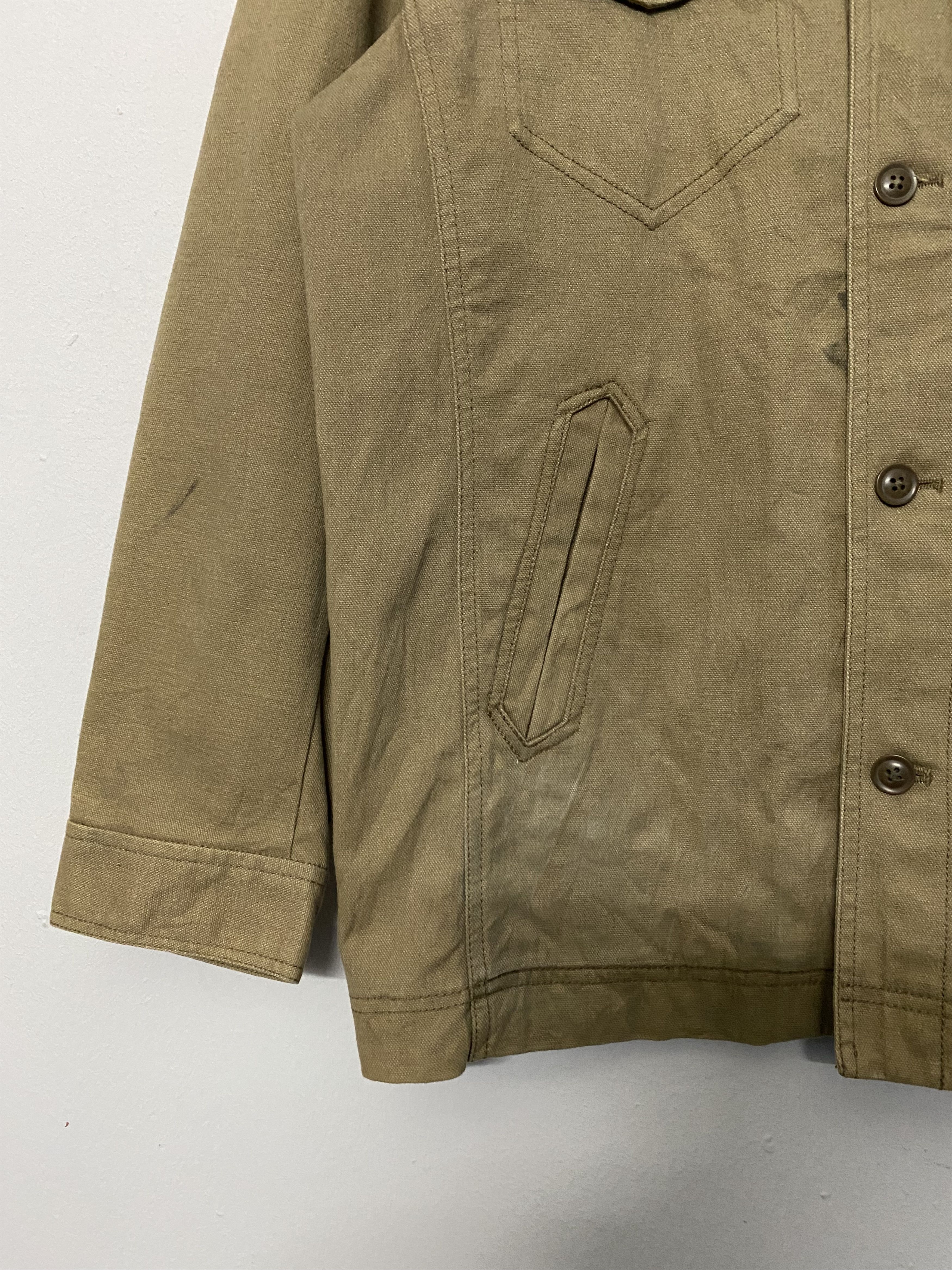 Chaps Ralph Lauren VTG Chaps Ralph Lauren Trucker Jacket L Brown Khaki Size US L / EU 52-54 / 3 - 7 Thumbnail