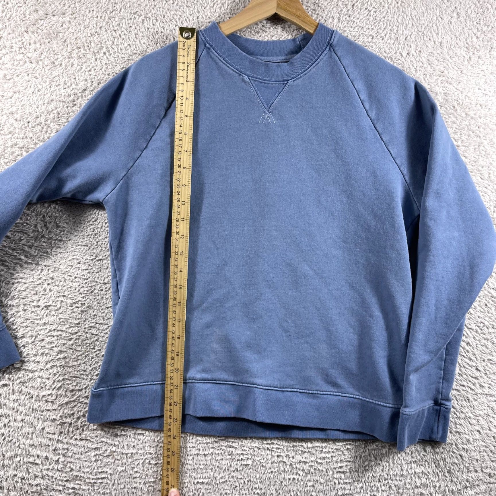 Vintage Brooklinen Sweatshirt Crewneck Women’s Small Blue USA Stretch Heavyweight Loungewear Pullover Size S / US 4 / IT 40 - 4 Thumbnail