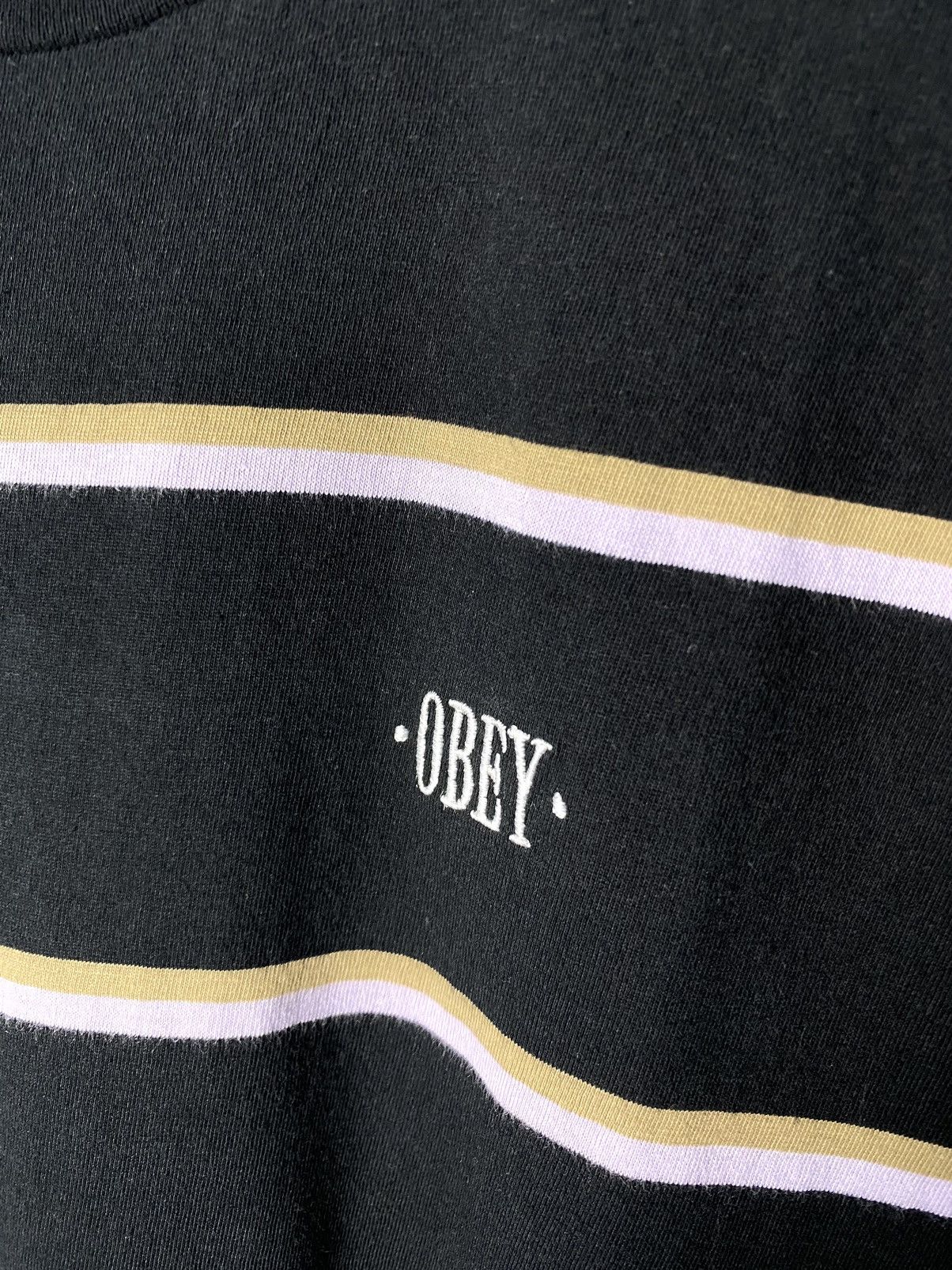 Obey Beautiful Obey Striped Longsleeve T Shirt Alien Girl Blind Size US M / EU 48-50 / 2 - 3 Thumbnail
