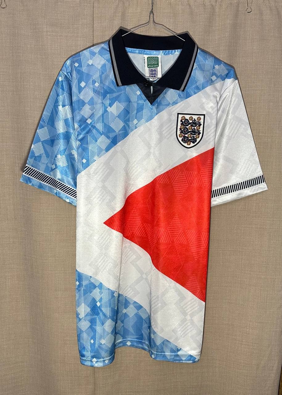 Other England Retro 1990 1992 Score Draw football Shirt Jersey Size US L / EU 52-54 / 3 - 1 Thumbnail