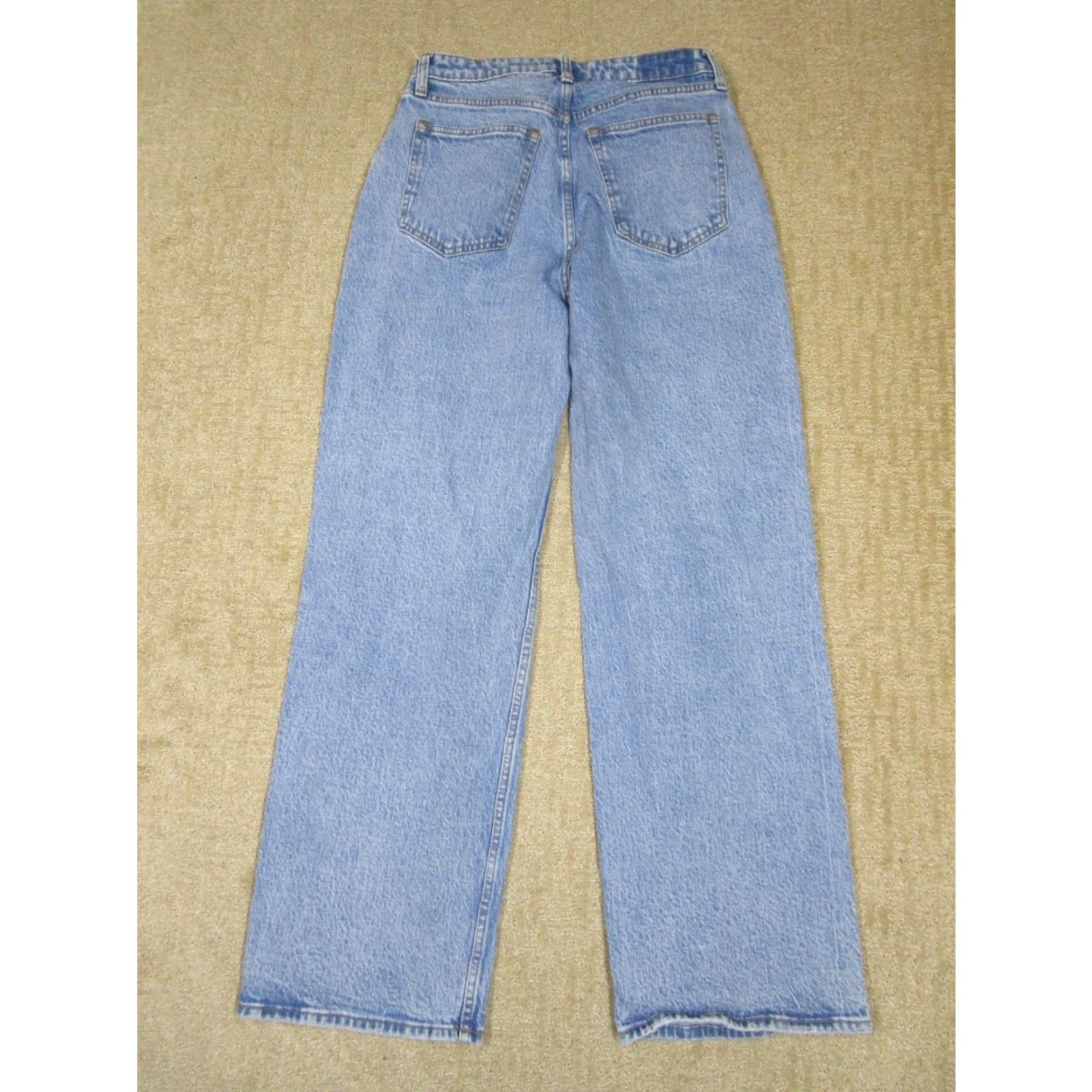 Abercrombie & Fitch Abercrombie & Fitch Jeans Women 29 Blue High Rise Wide Leg Pants Baggy Curvy 90s Jeans Womens Size 29 Blue Wide-Leg Retro Preppy Size 29" - 3 Thumbnail