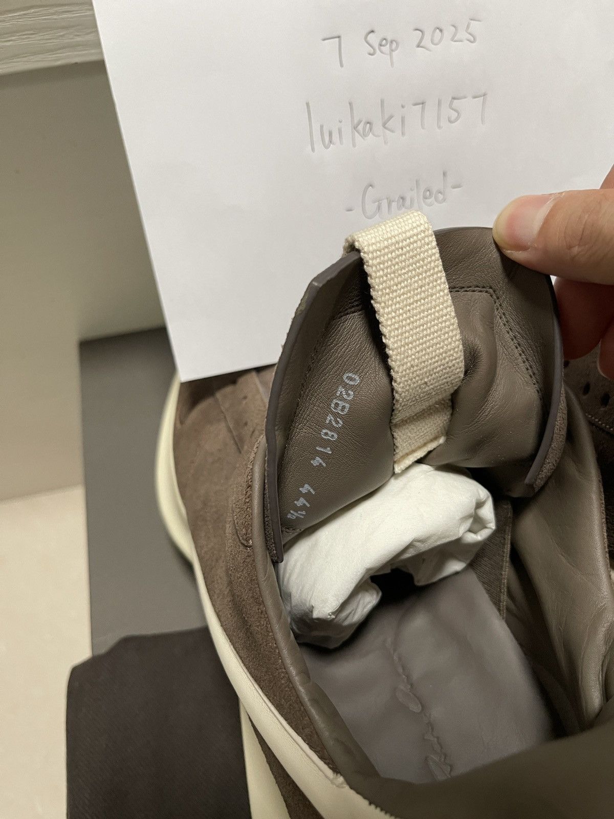 Rick Owens Rick Owens Dust Milk Leather Geth Runner Size 44.5 Size US 11.5 / EU 44-45 - 7 Thumbnail
