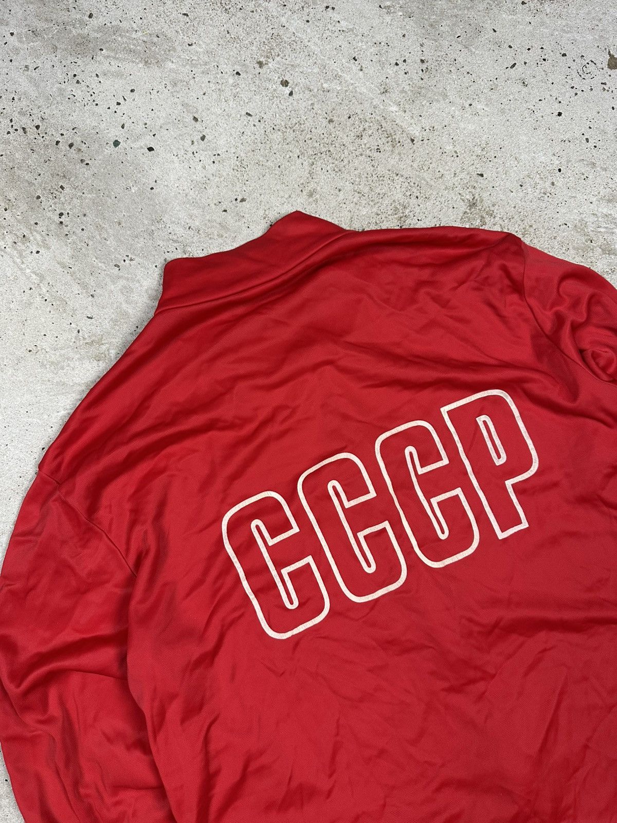 Cccp Vintage 60/70s Arena CCCP Red Track Jacket Olympics Russian Size US L / EU 52-54 / 3 - 18 Thumbnail