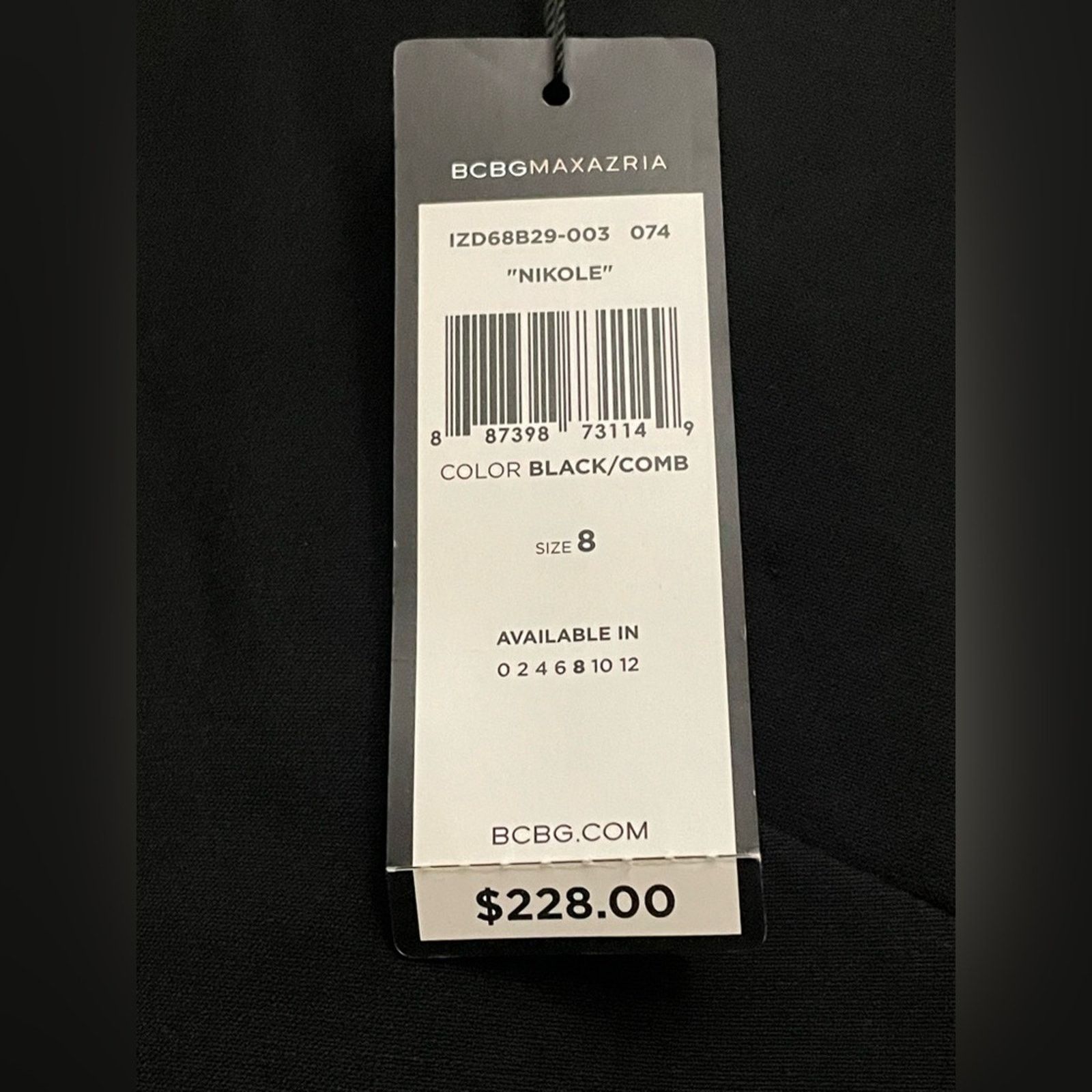 Bcbgmaxazria BCBGMaxAzria Nikole Zipper Dress - Size 8 Size M / US 6-8 / IT 42-44 - 6 Thumbnail