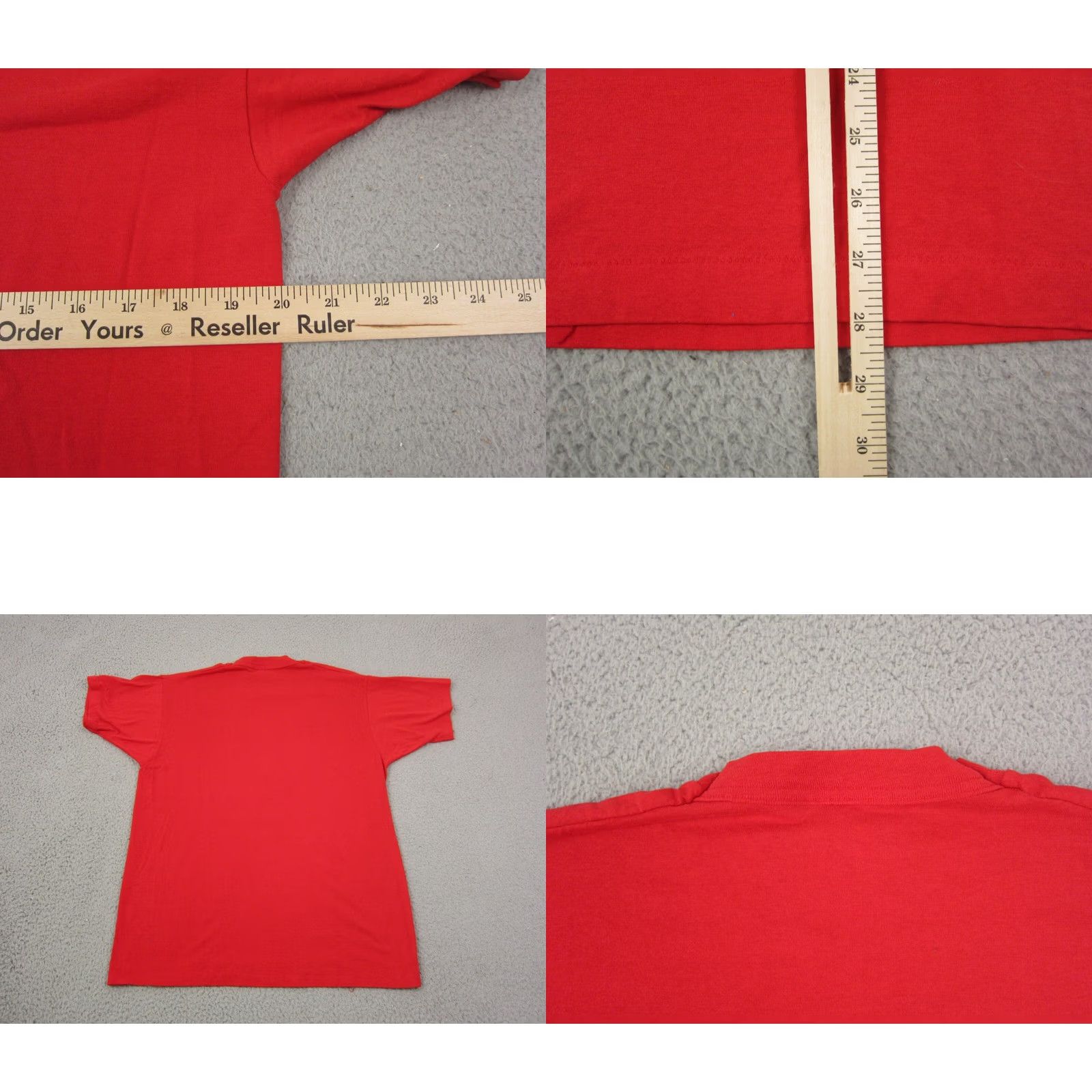 Fruit Of The Loom VINTAGE Shirt Mens Large Red Fruit of the Loom Profit Data Made in USA Good Record Cents 80s 90s USA Size US L / EU 52-54 / 3 - 8 Thumbnail