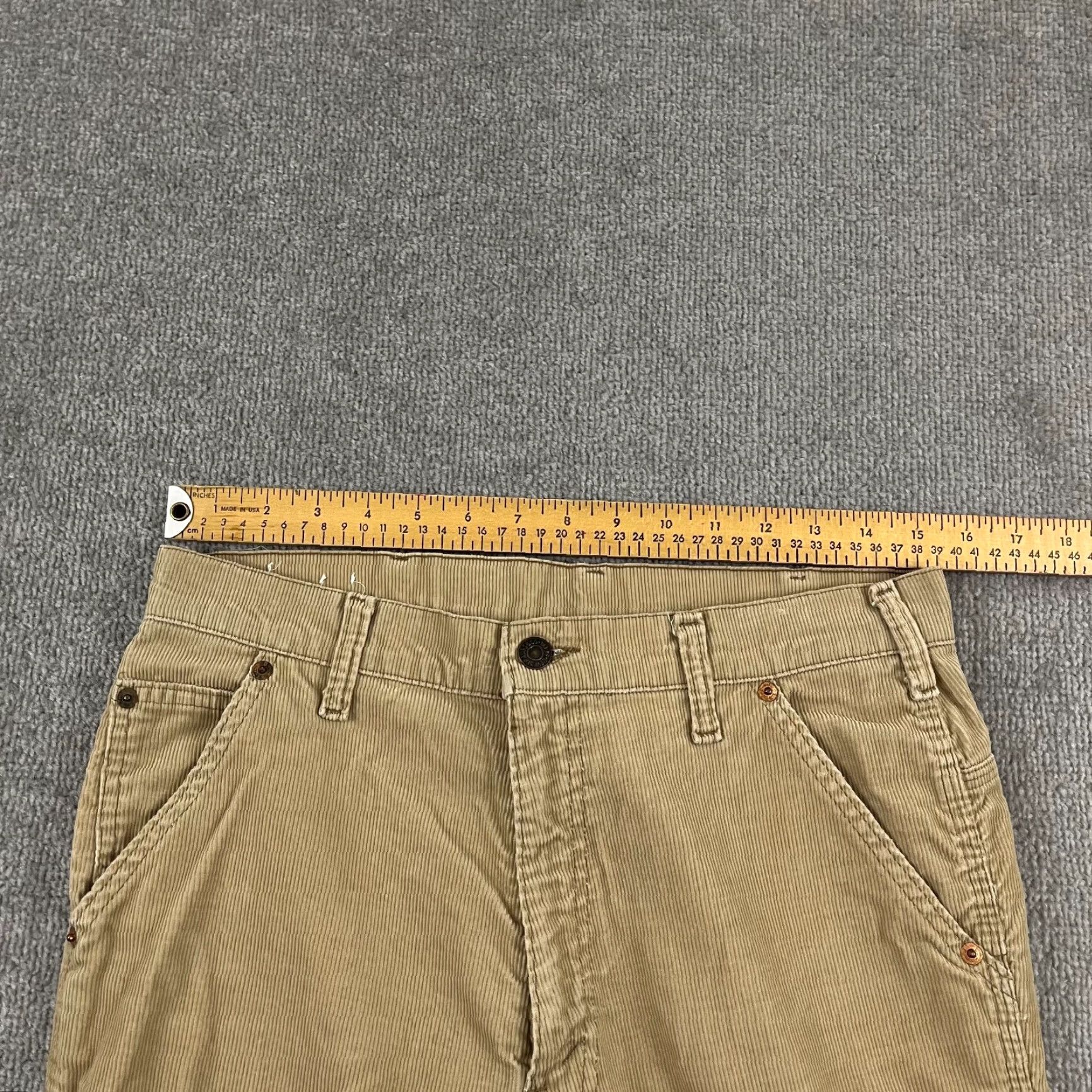 Levi's VINTAGE LEVIS Pants Mens 32x32 Brown Corduroy SF 207 Boot Buckle Back 80s Size US 32 / EU 48 - 4 Thumbnail