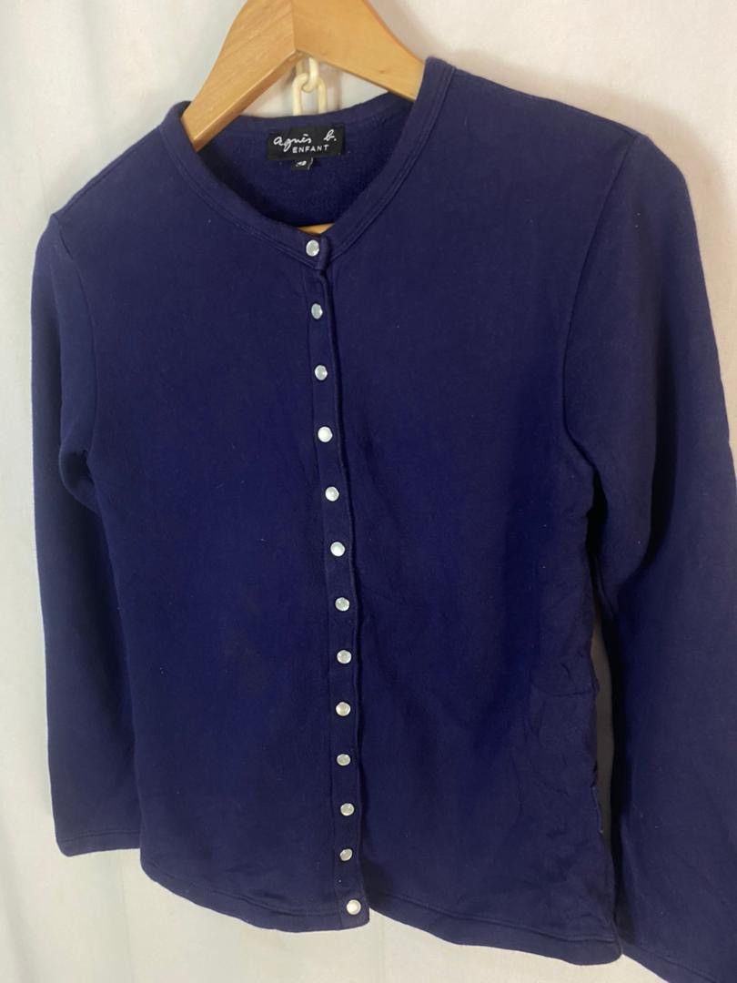 Designer × agnes b. Agnes B snap button long sleeve blouse shirt Size S / US 4 / IT 40 - 2 Thumbnail