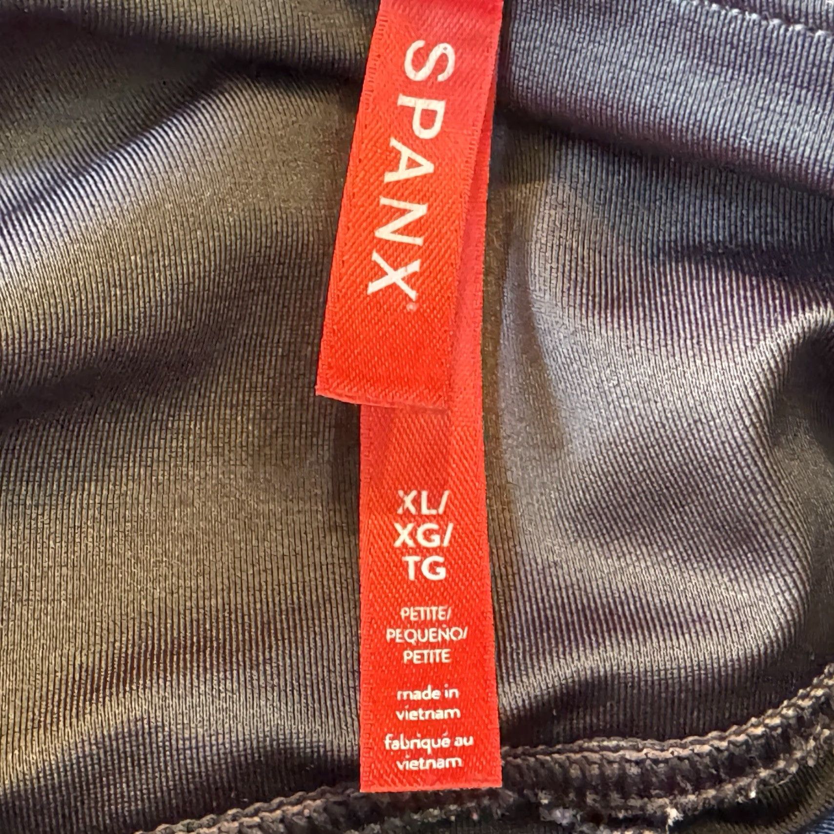 Spanx Spanx Faux Leather Leggings Womens XL Petite Black High Rise Waist Stretch Inseam 26 Size 40" / US 18 - 8 Thumbnail