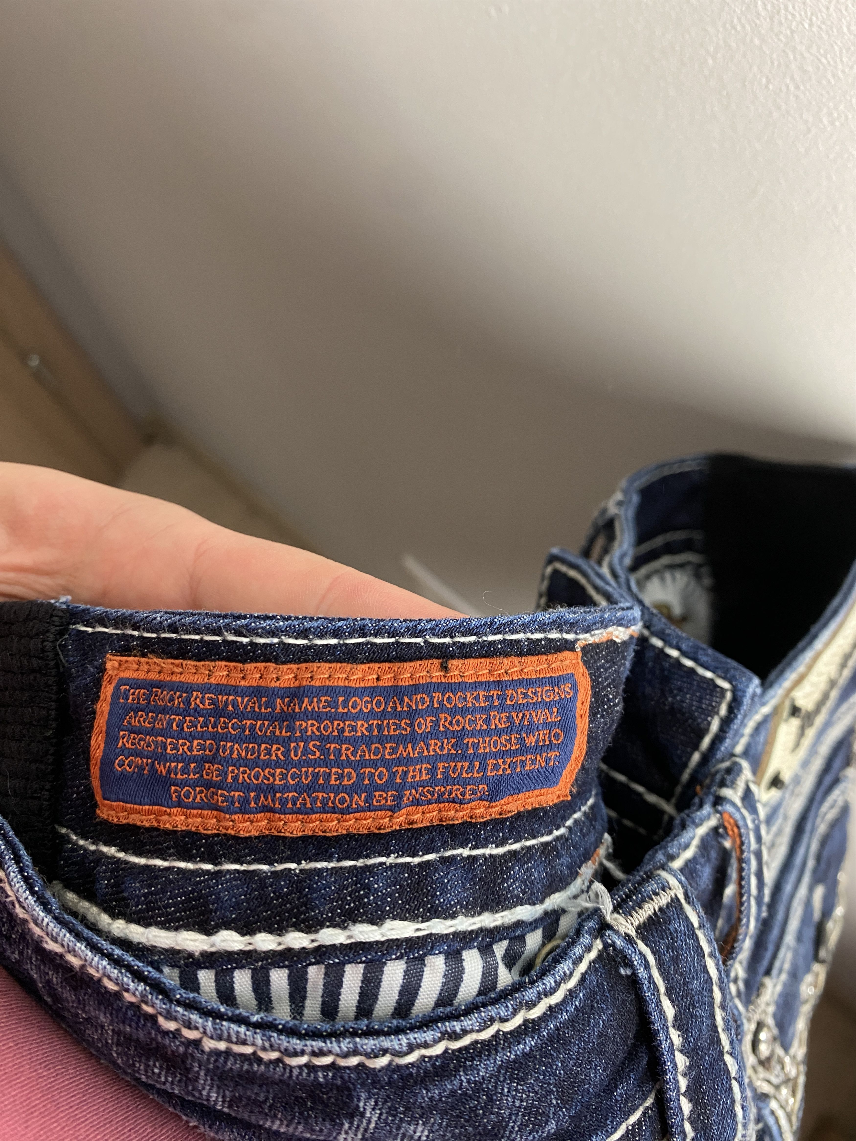 Affliction × Rock Revival Rock Revival vintage denim y2k 00s affliction sparkly Size 31" - 9 Thumbnail