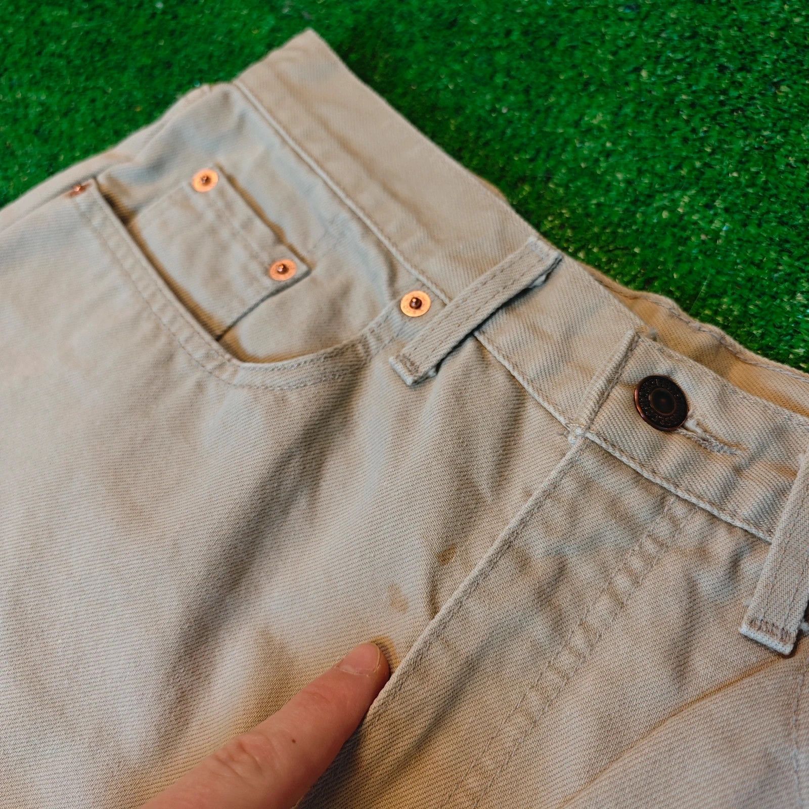 Levi's Vintage Clothing Vinatge Levi's 615 Jeans Mens 34x34 Beige straight 90s Size US 34 / EU 50 - 11 Thumbnail