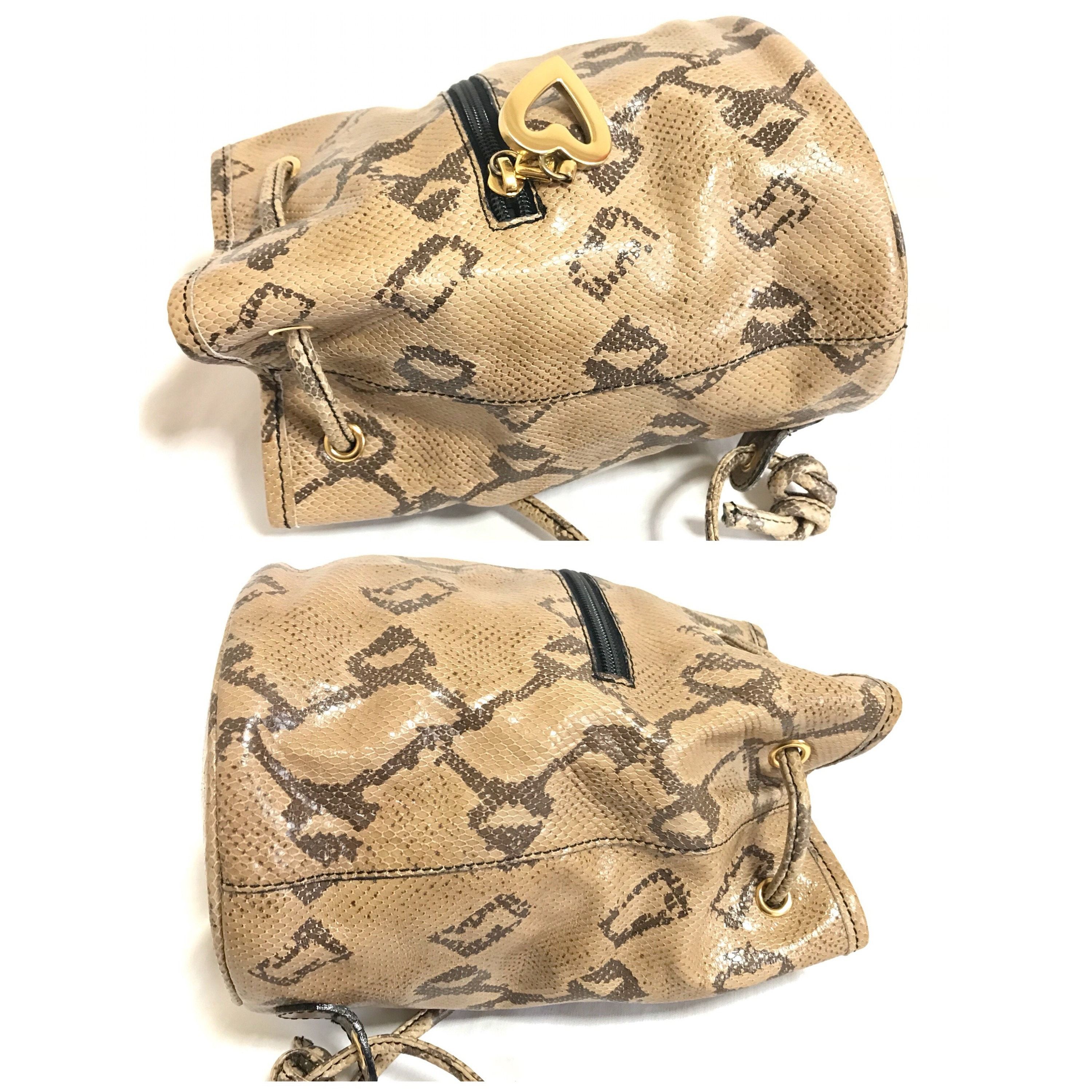 Moschino Vintage MOSCHINO by redwall snakeskin print leather mini bag Size ONE SIZE - 4 Thumbnail