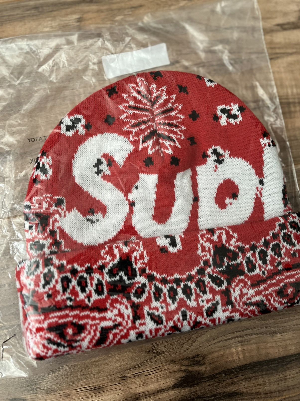 Supreme Supreme Bandana Big Logo Beanie Size ONE SIZE - 2 Thumbnail