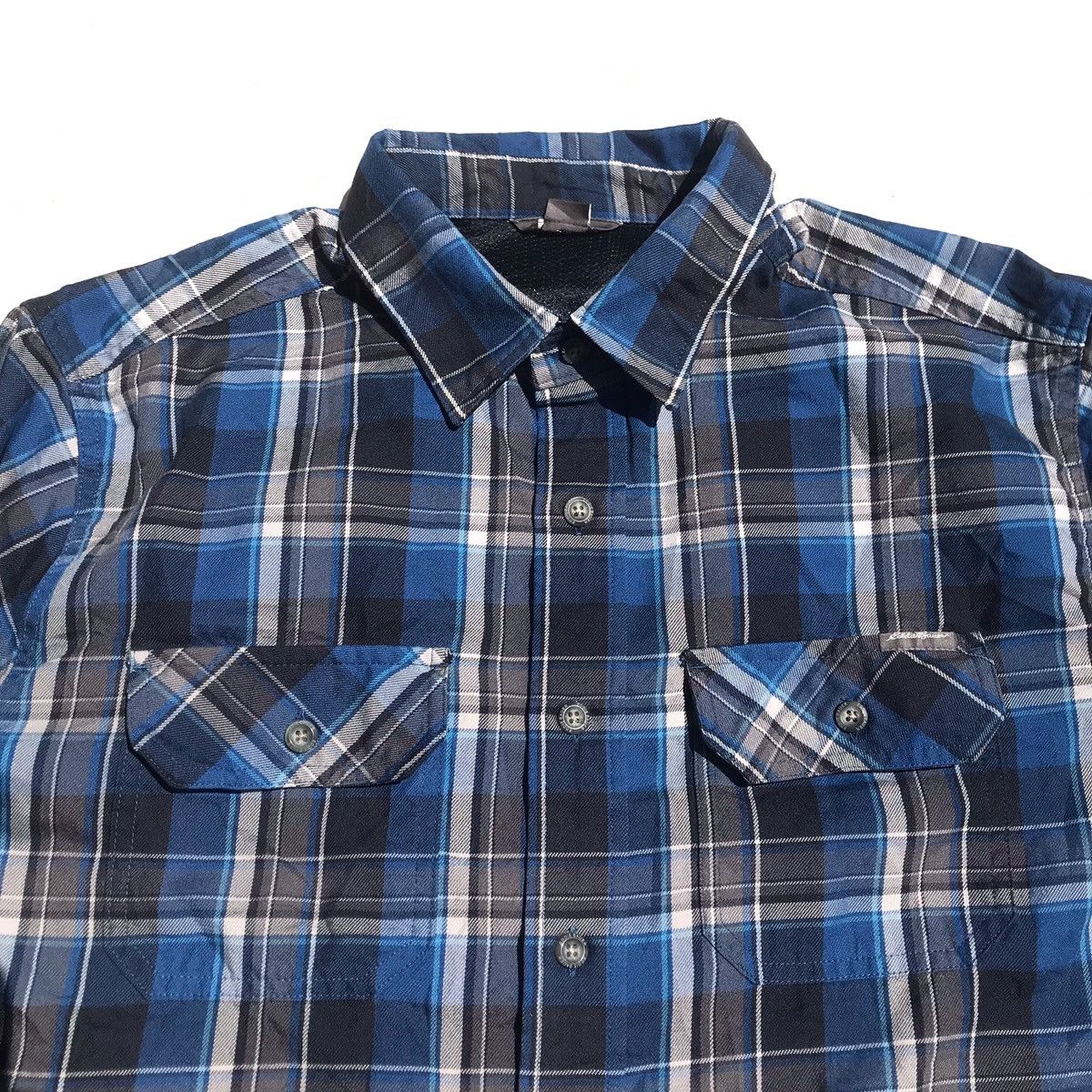 Eddie Bauer × Flannel × Hysteric Glamour Eddie Bauer Flannel 2 chest Pocket Long Sleeves Shirt blue Size US XL / EU 56 / 4 - 3 Thumbnail