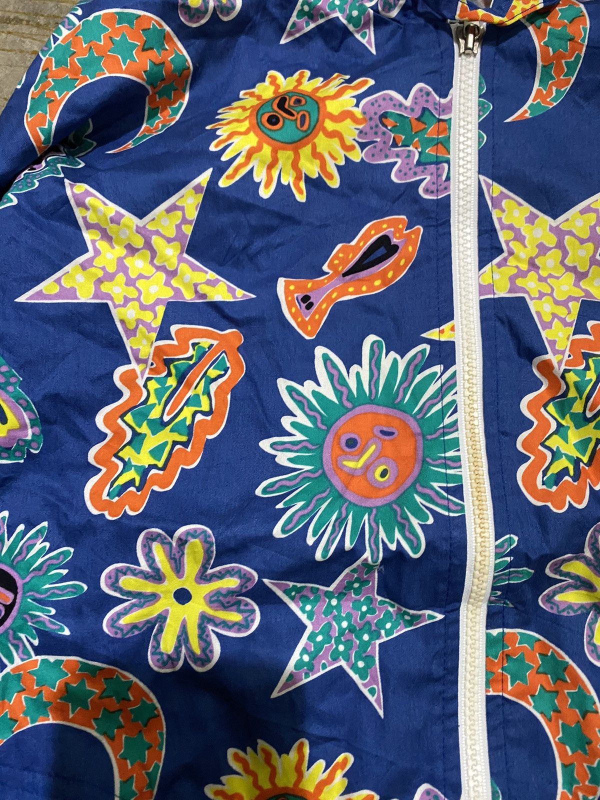 Ellesse 80s ELLESSE sun star Fullprint Zipped lights Hoodie Size US M / EU 48-50 / 2 - 5 Thumbnail