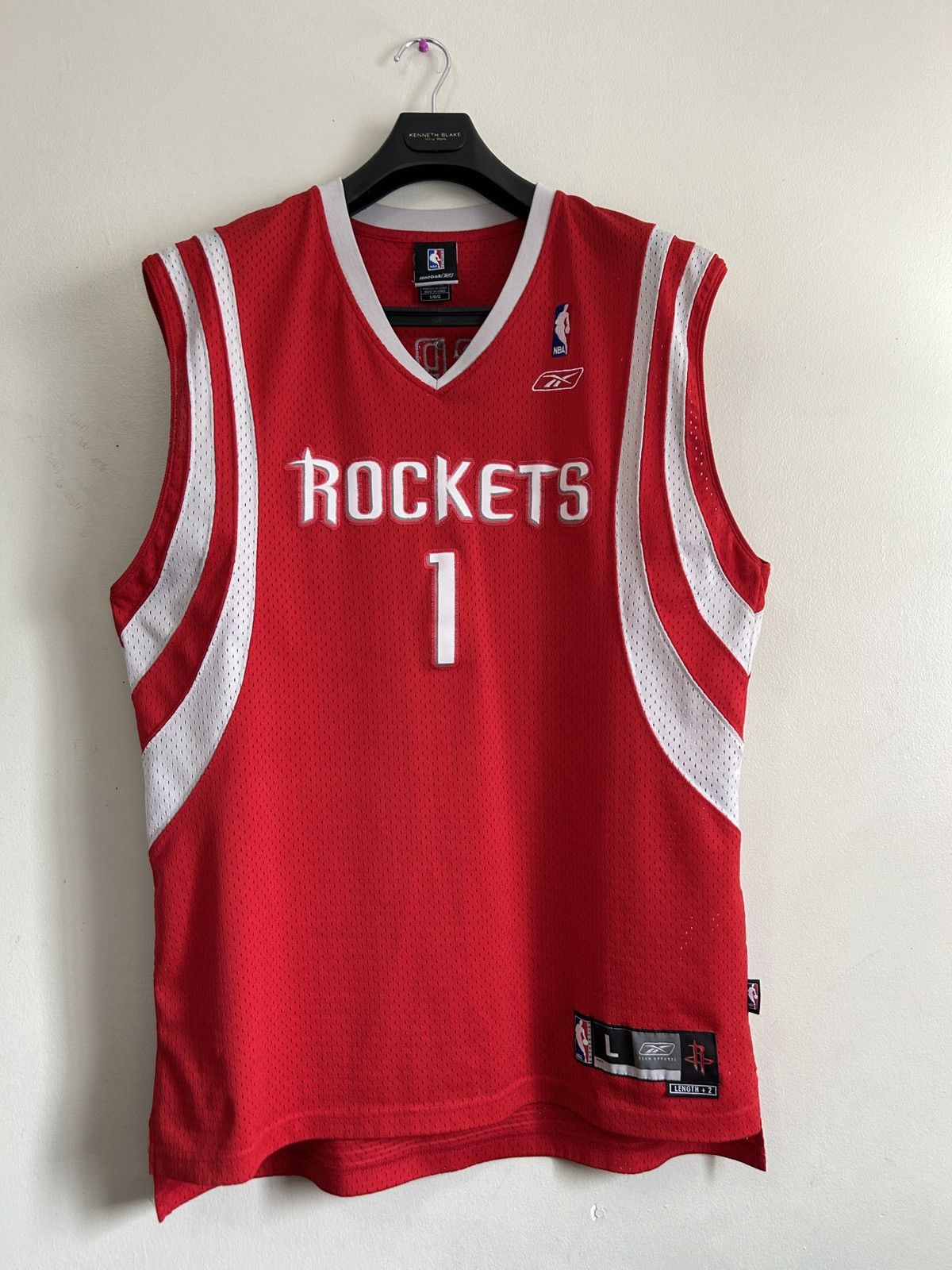 NBA × Reebok Reebok Houston Rockets Tracy McGrady NBA Jersey Size US L / EU 52-54 / 3 - 1 Thumbnail