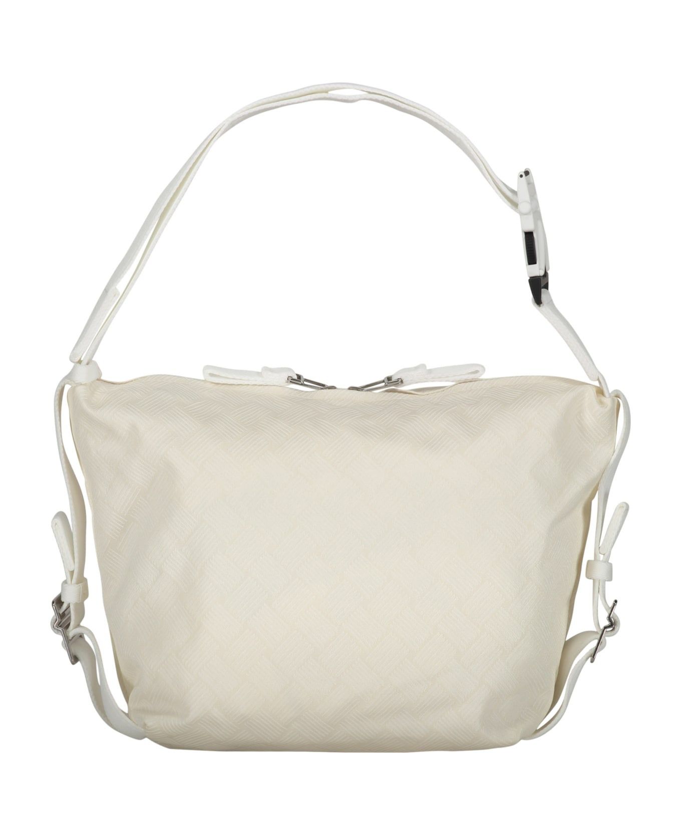 Bottega Veneta o1n1vont0125 Size: OS / Nylon Messenger Bag in White Size ONE SIZE - 3 Thumbnail