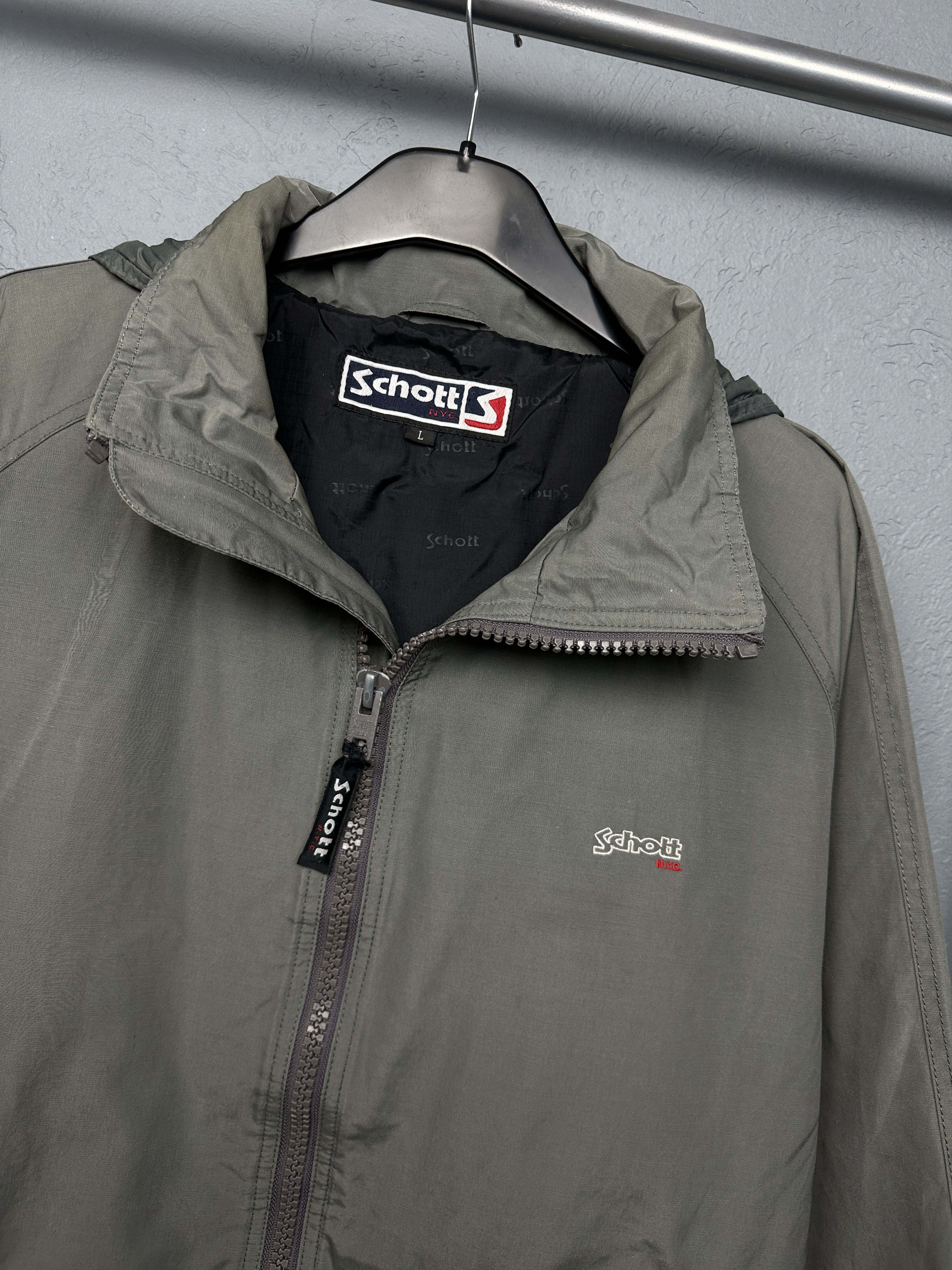 Schott Schott NYC Vintage Mens Nylon Jacket Size US L / EU 52-54 / 3 - 2 Thumbnail