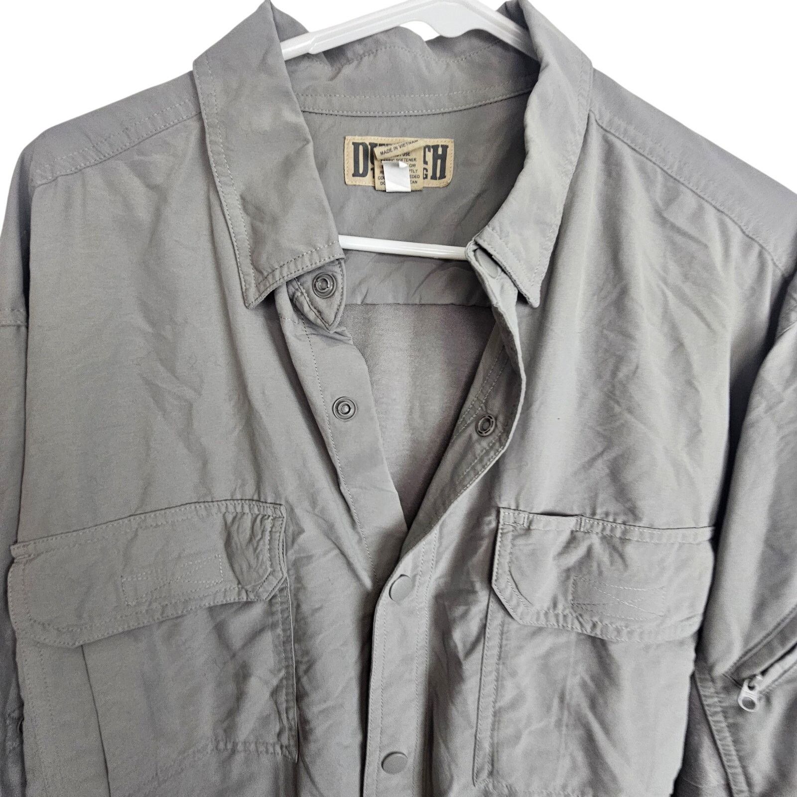 Duluth Trading Company Duluth Trading Co Men Nylon Snap Front Shirt XL Gorpcore Size US XL / EU 56 / 4 - 2 Thumbnail