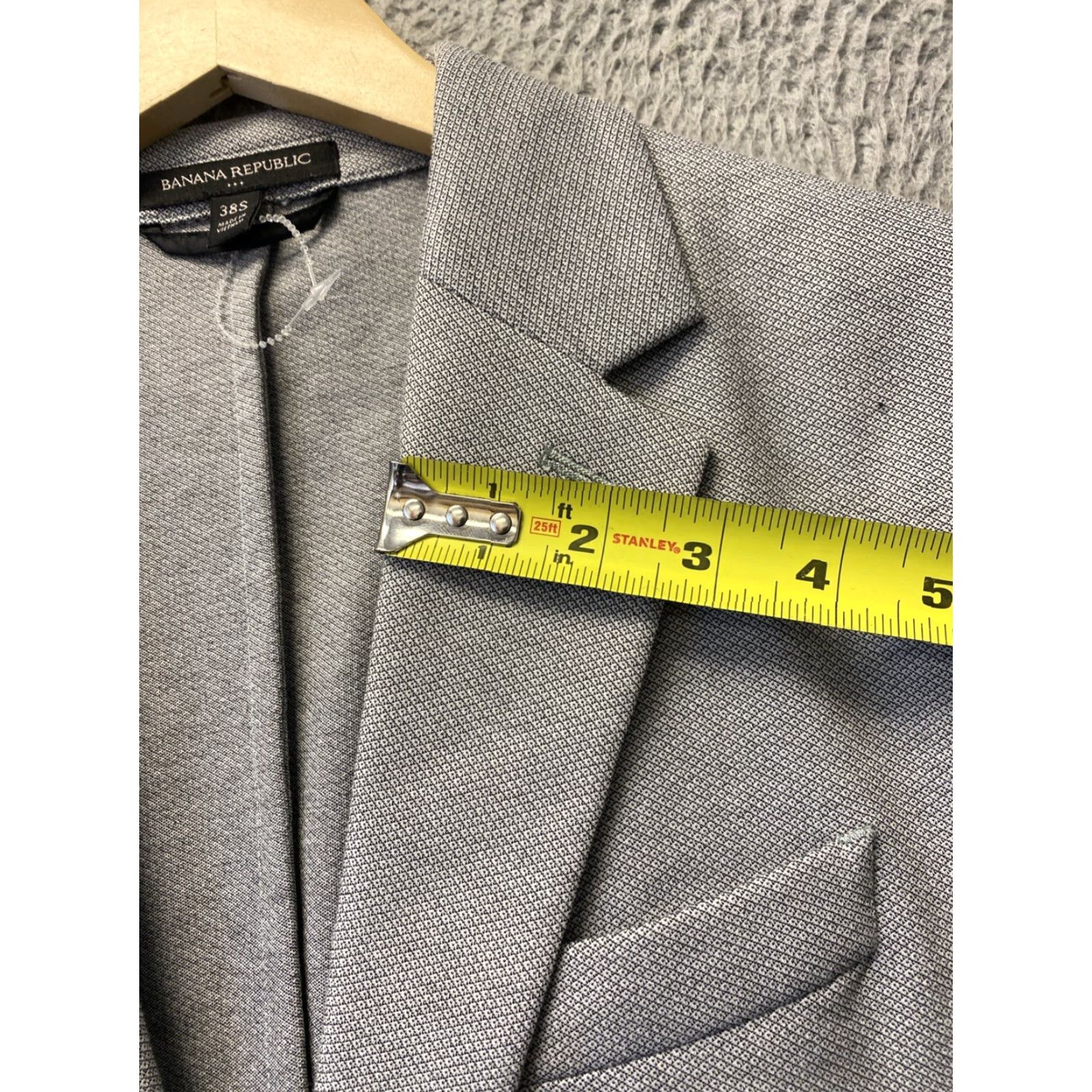 Banana Republic Banana Republic Mens Sweater Blazer Shirt Cardigan Slim 38S Gray Polyester Cotton 1543 Mens Size US M / EU 48-50 / 2 - 7 Thumbnail