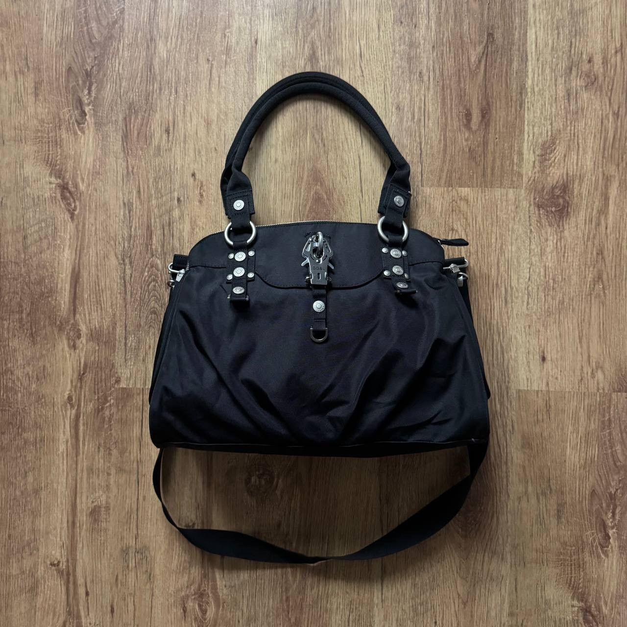 George Gina Lucy GGL Avantgarde Gothic Black Carabiner Bag