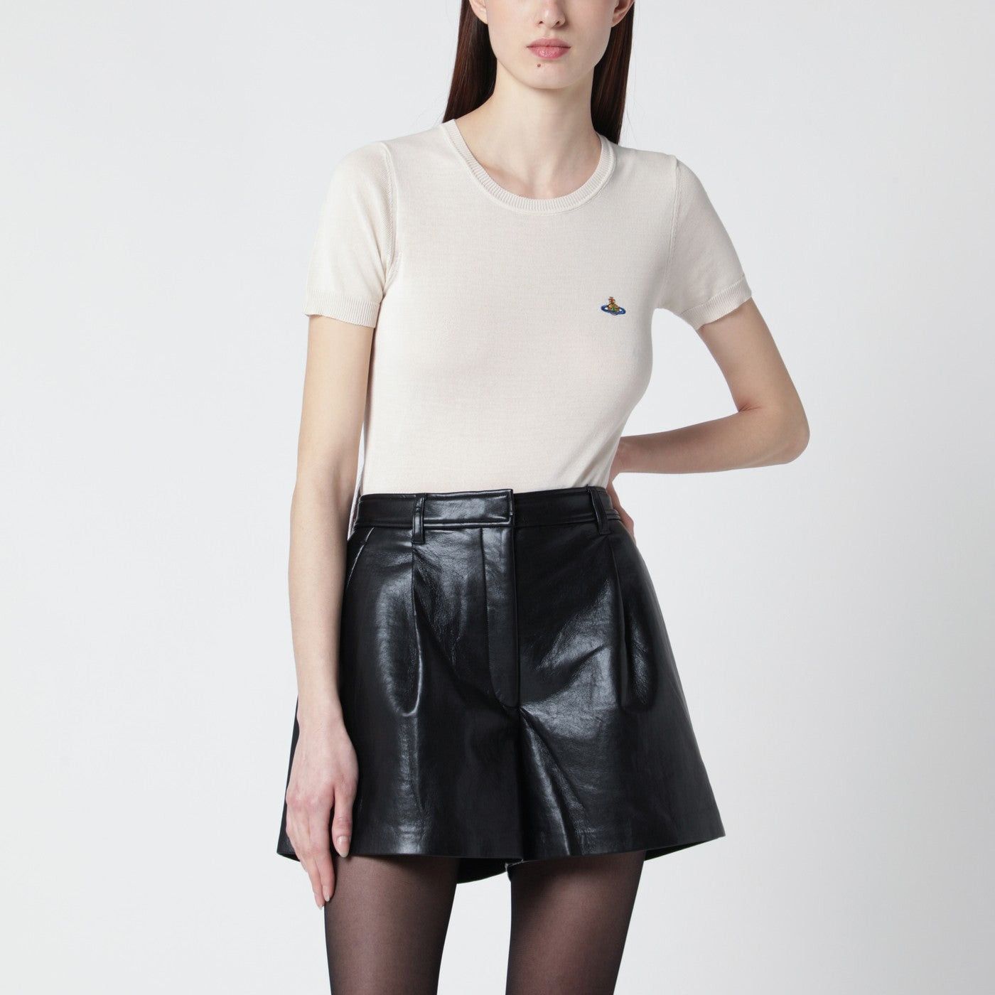 Vivienne Westwood Vivienne Westwood Bea Cream Cotton Top Size S / US 4 / IT 40 - 1 Thumbnail