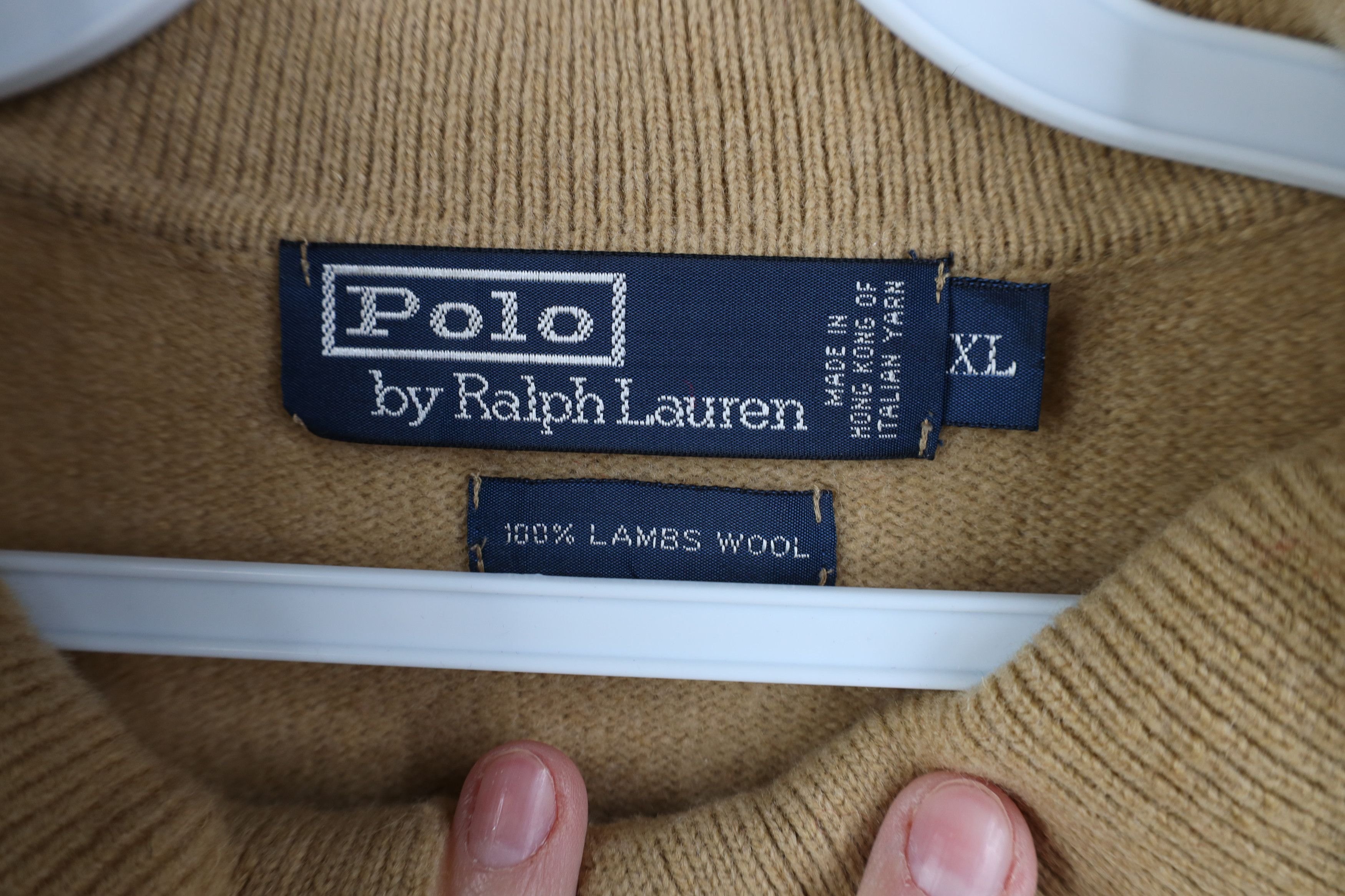 Ralph Lauren Vintage 90s Ralph Lauren Lambswool Collared Sweater Size US XL / EU 56 / 4 - 7 Thumbnail