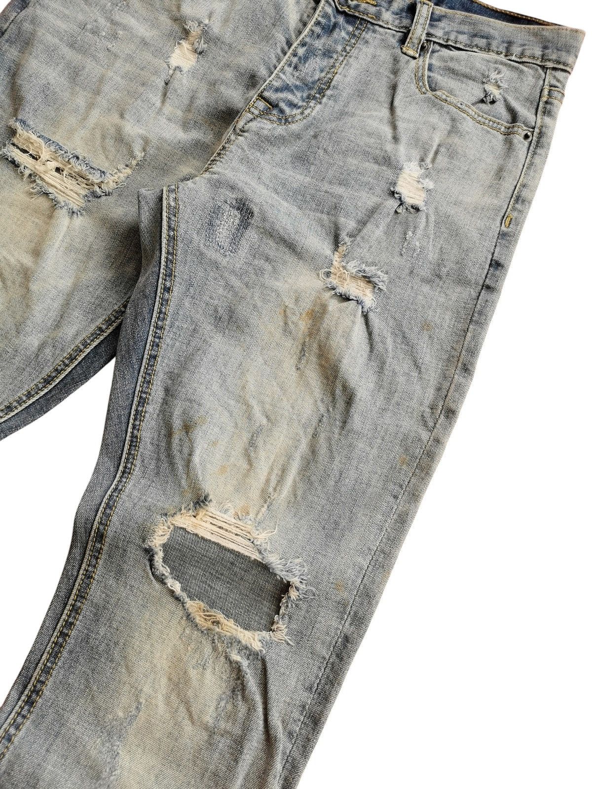 Japanese Brand Dress Volume The Destroyed Denim Lookalike Fear Of God Jeans Size US 31 - 4 Thumbnail
