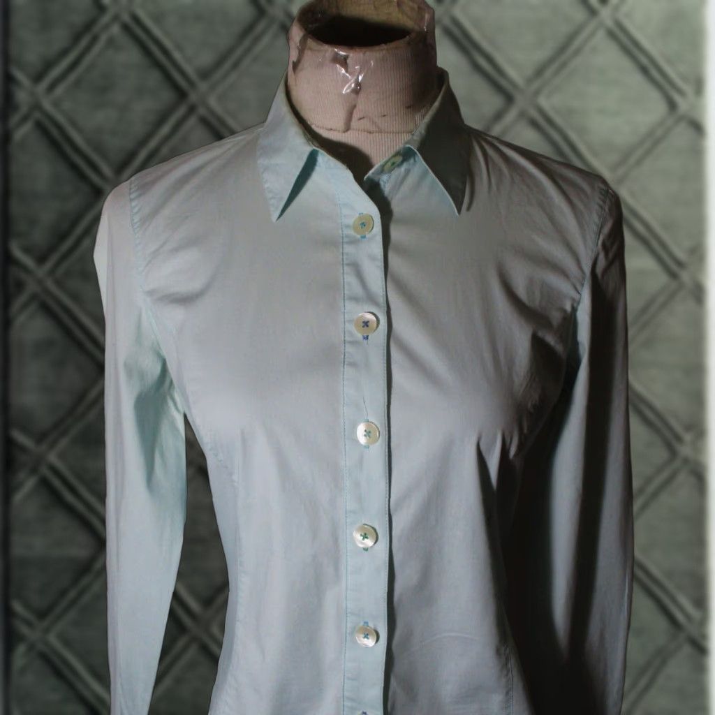 Boden Boden Blouse Shirt Long Sleeve Mint Cotton Stretch 12 Womens Vintage No N/A? Size XL / US 12-14 / IT 48-50 - 1 Thumbnail
