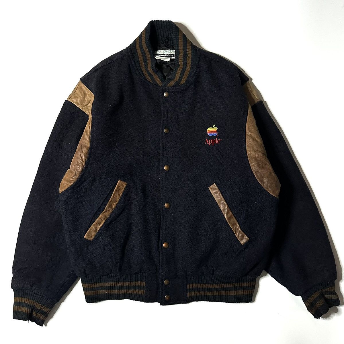 Apple [Rare] 90s Apple MERISEL Promo bomber Jacket Made in Canada Size US L / EU 52-54 / 3 - 2 Thumbnail