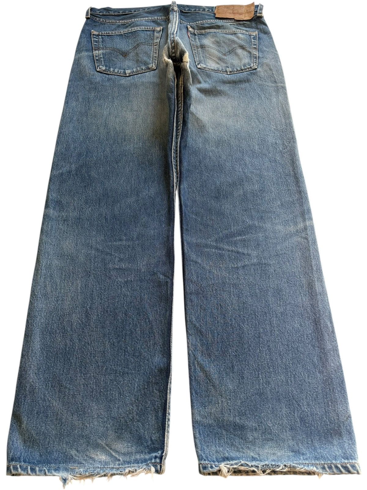 Levi's Vintage 90s Levis 501 Mud Wash Distressed Loose Baggy Jeans Size US 38 / EU 54 - 2 Thumbnail