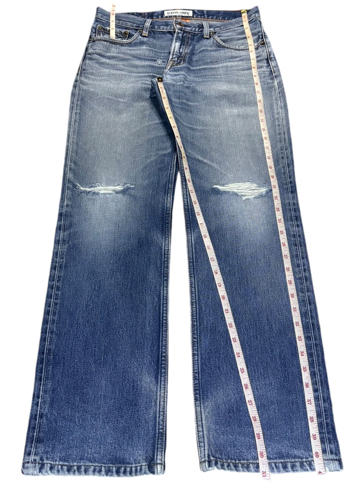 Levi's Vintage 90s Levis 502 Faded Wash Distressed Loose Jeans Size US 32 / EU 48 - 13 Thumbnail