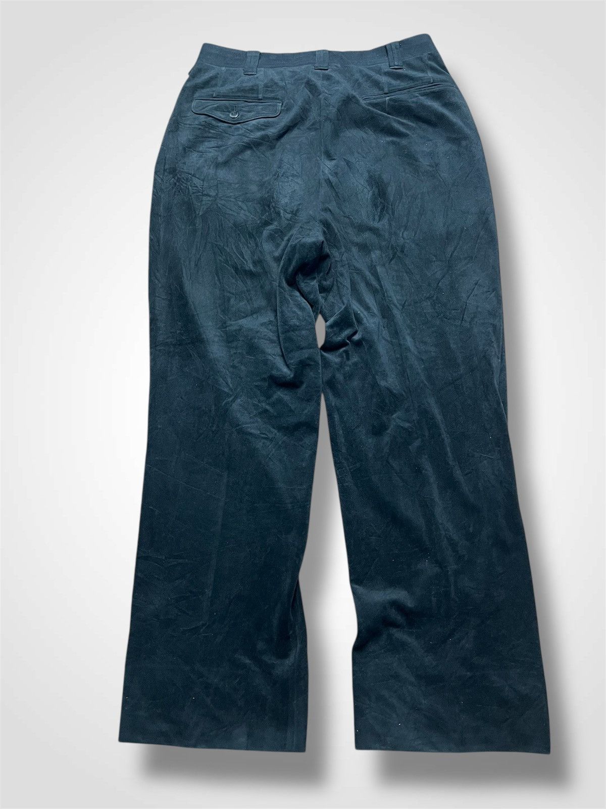 Balenciaga VINTAGE BALENCIAGA BB Sports Velvet Trousers (40) Size US 31 - 2 Thumbnail