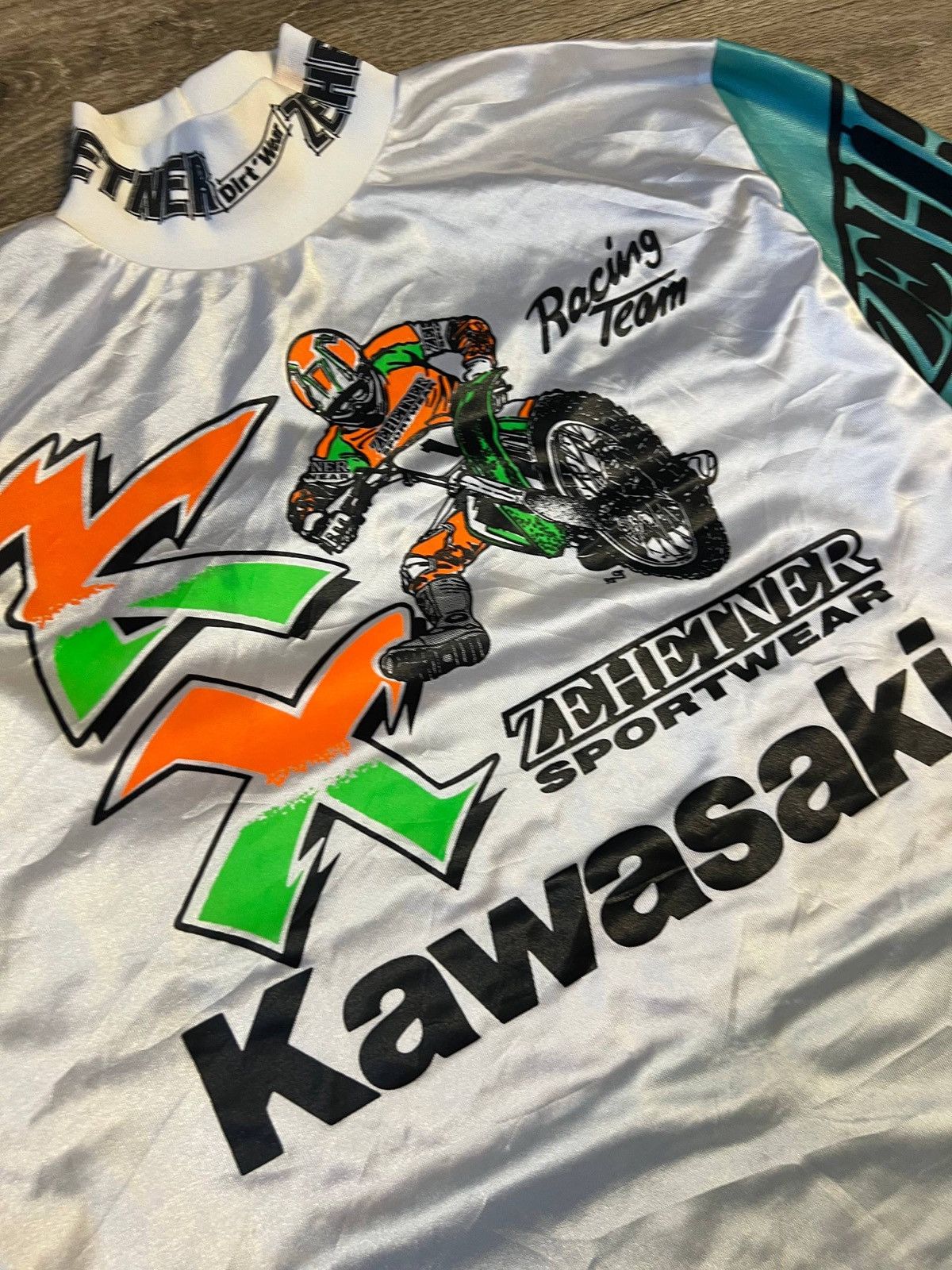 Vintage Moto long sleeve jersey Kawasaki vintage Size US S / EU 44-46 / 1 - 2 Thumbnail