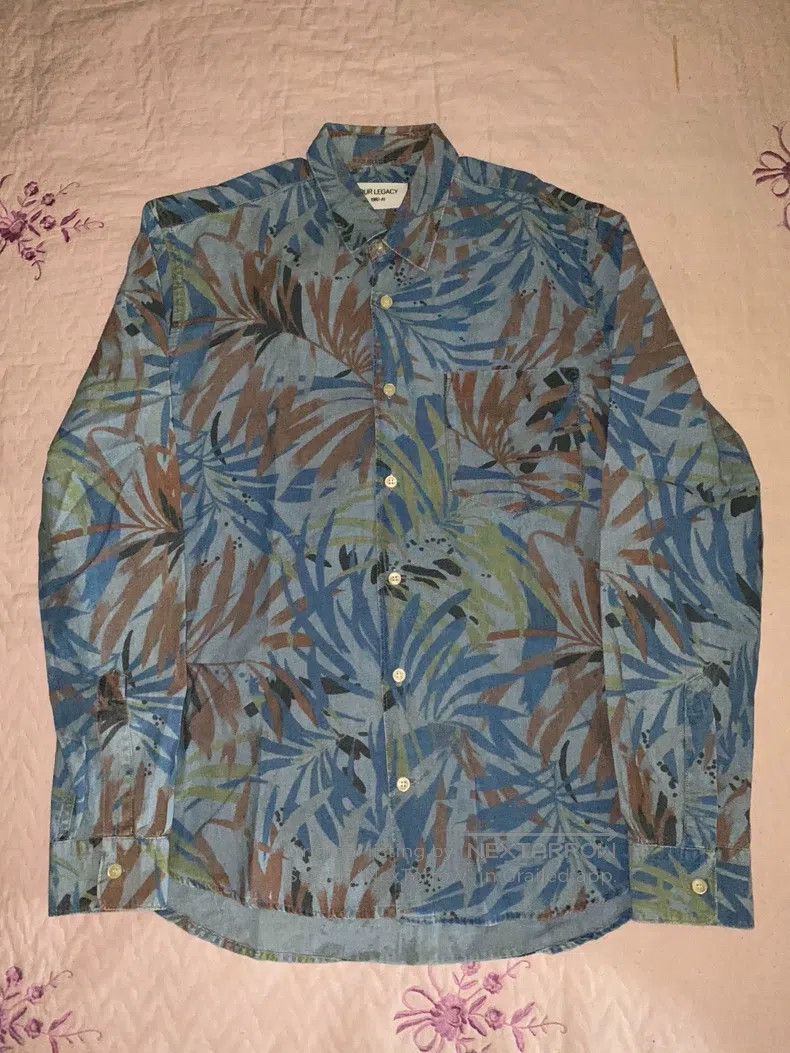Our Legacy Our Legacy Classic full print leaf shirt Size US S / EU 44-46 / 1 - 1 Thumbnail