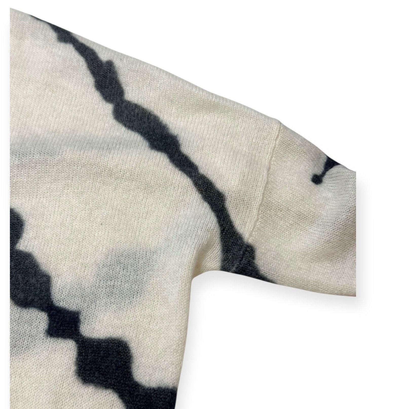 360Cashmere 360 Cashmere Alexina Open Front Cardigan, White/ Charcoal, S Size S / US 4 / IT 40 - 10 Thumbnail