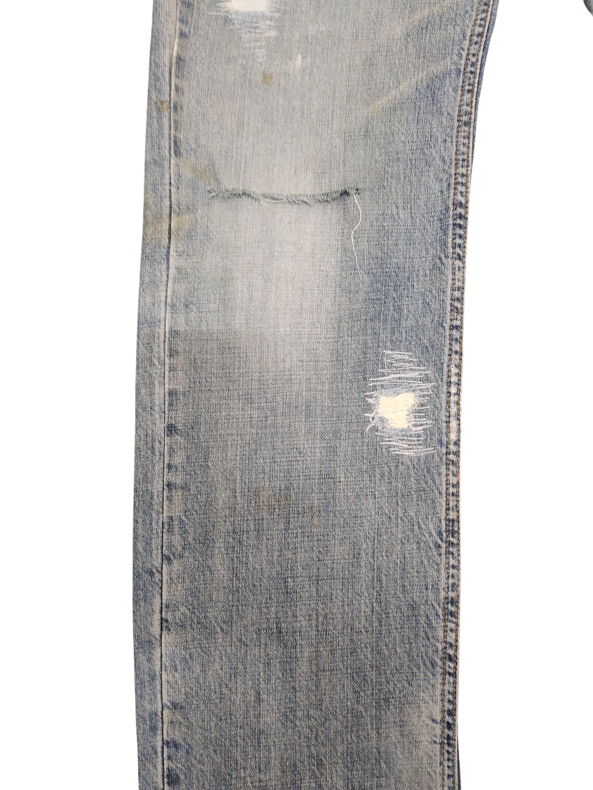 Dolce & Gabbana Vintage 90s Dolce & Gabbana Clawmark Distress Denim Jeans Size US 33 - 4 Thumbnail