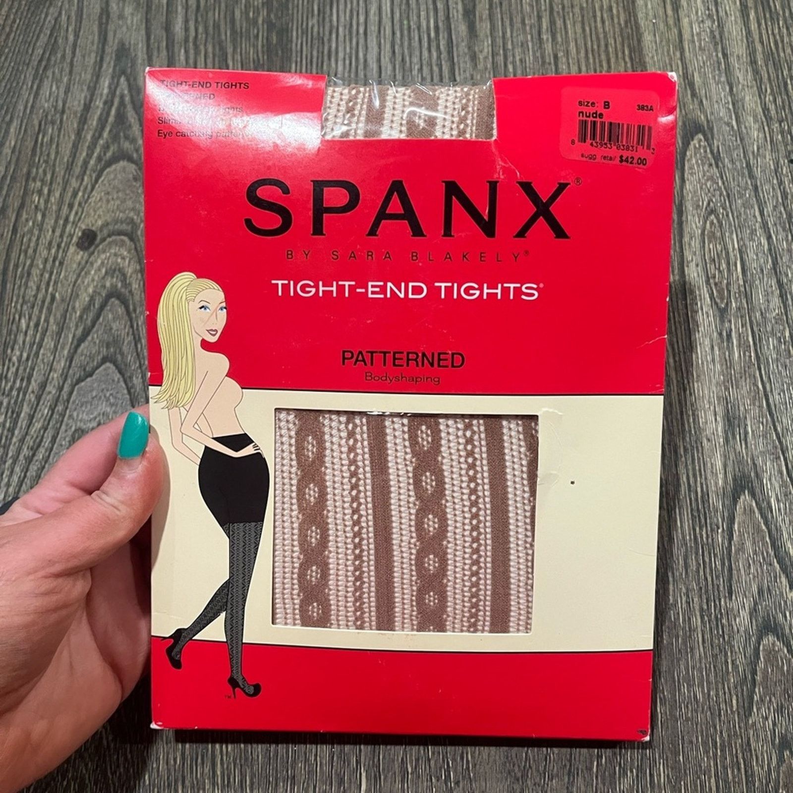 Spanx NWT Spanx Patterned Tight-End-Tights Bodyshaping Nude Size B Size ONE SIZE - 1 Thumbnail
