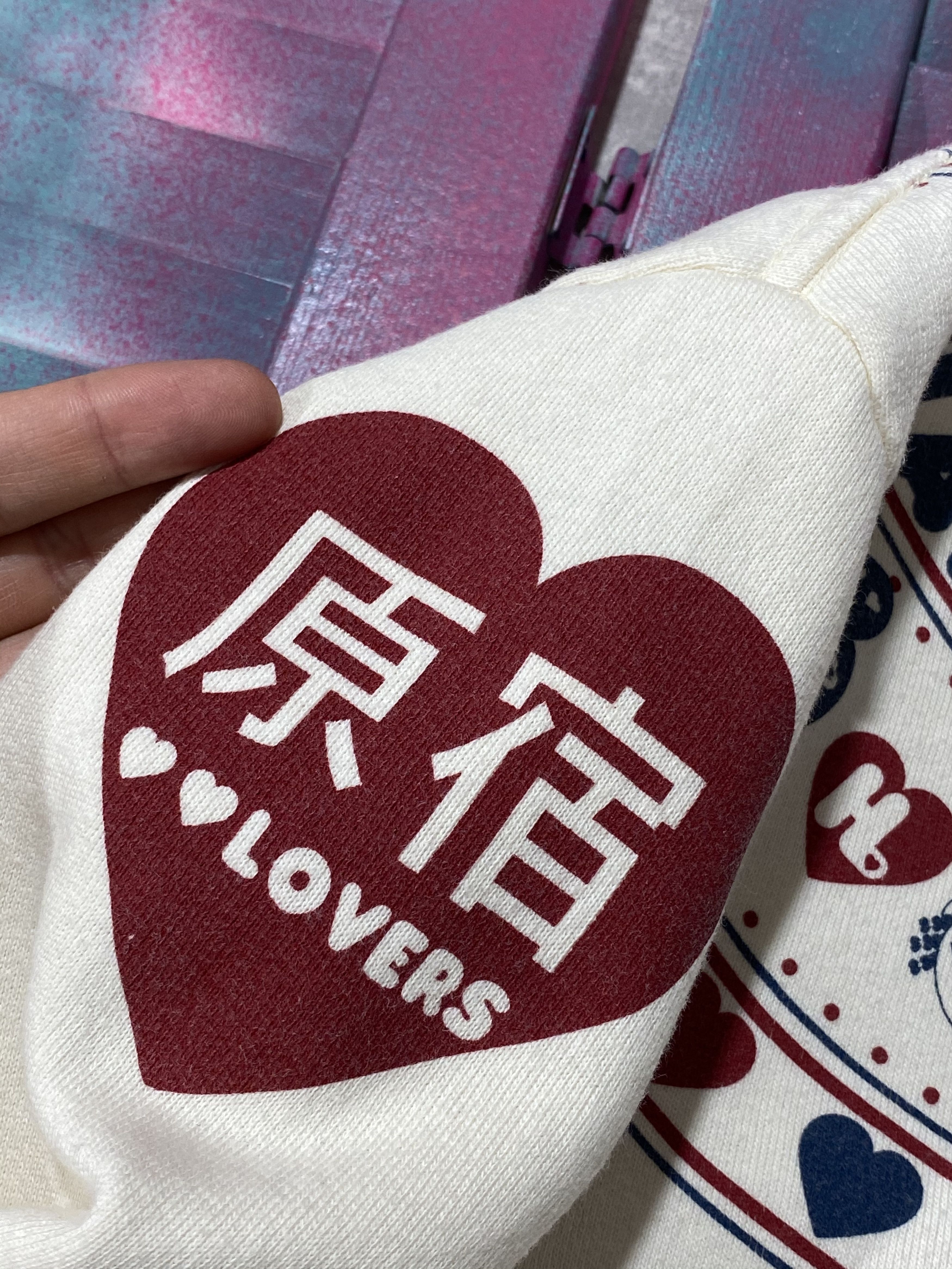 Japanese Brand Vintage Y2K HARAJUKU LOVERS Sweatshirt Size US S / EU 44-46 / 1 - 6 Thumbnail