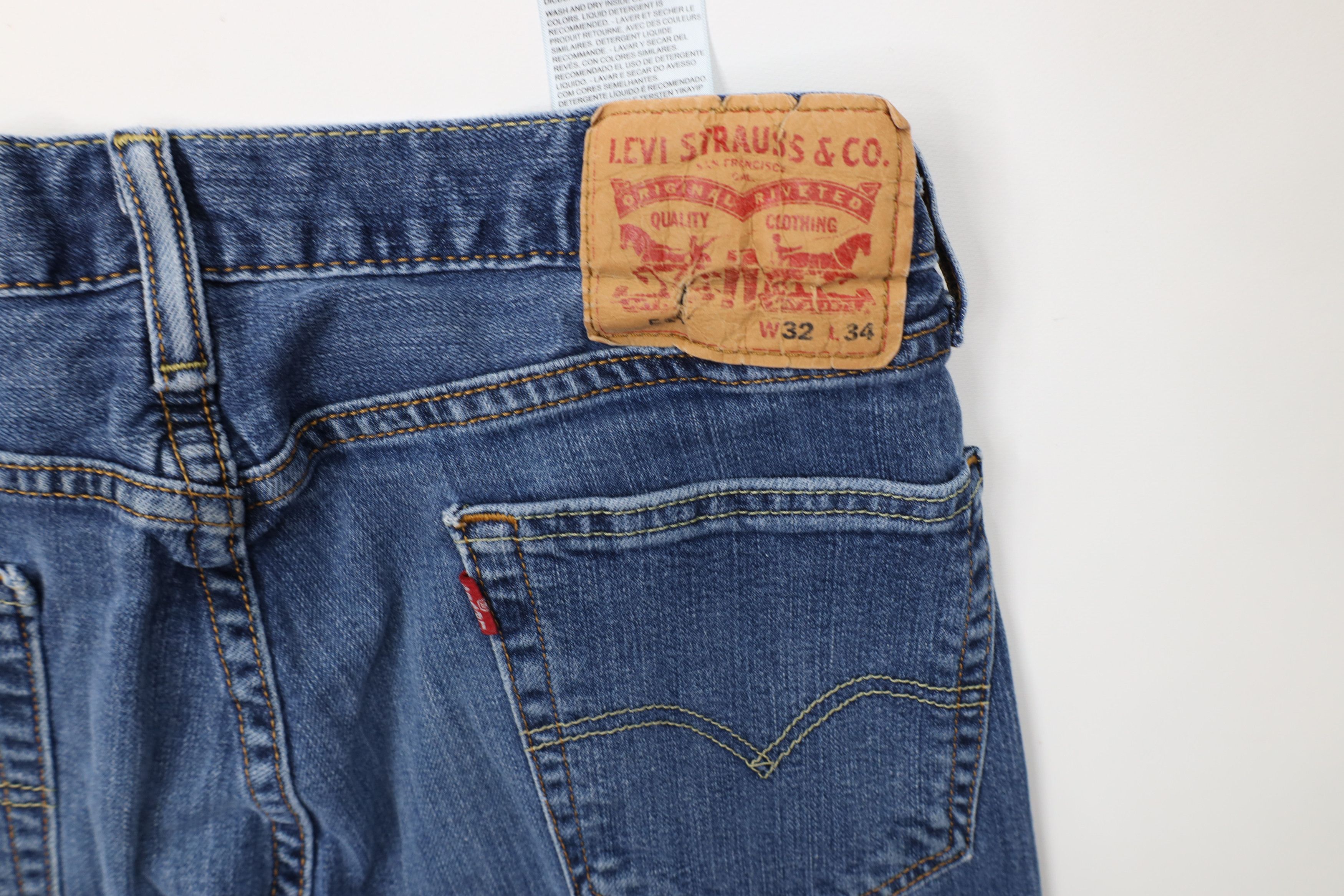 Levi's Vintage Y2K Levis 514 Straight Leg Denim Jeans Blue Cotton Size US 32 / EU 48 - 13 Thumbnail