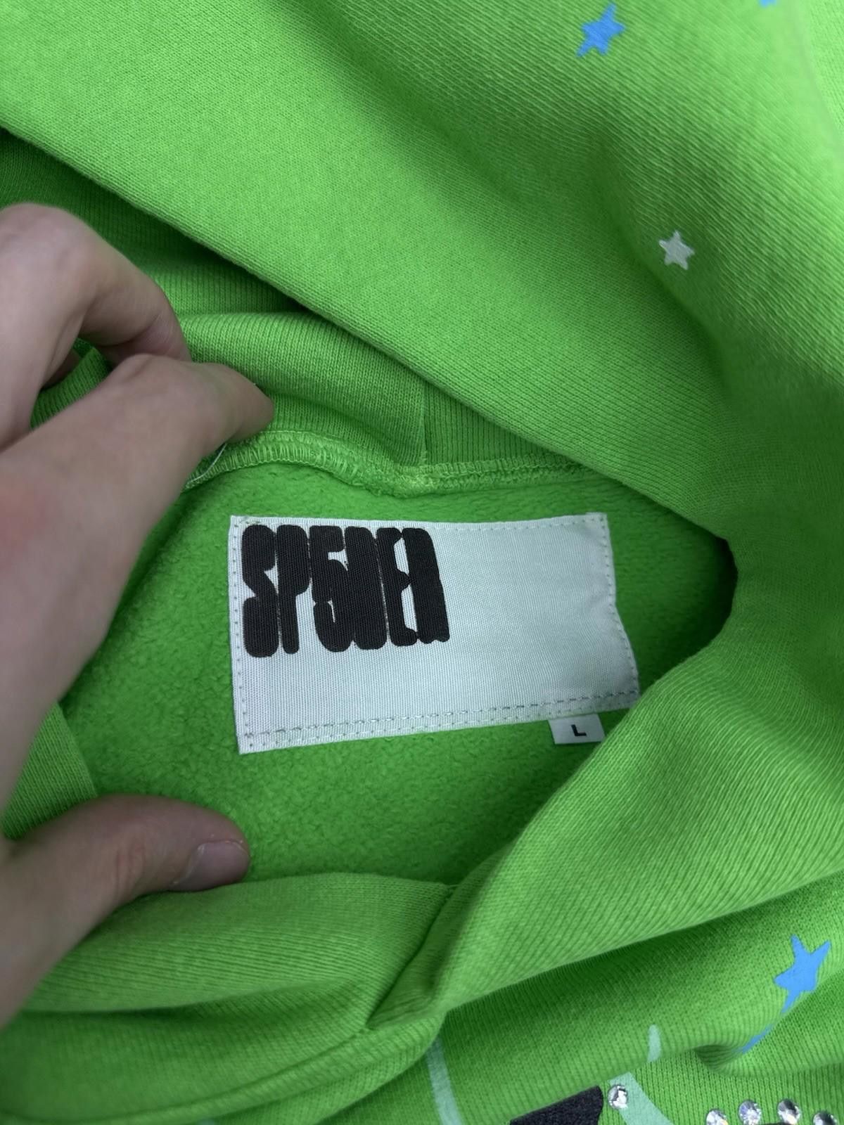 Sp5der Sp5der Worldwide Green Slime Stone Crystal Hoodie Size (XL) Size US XL / EU 56 / 4 - 7 Thumbnail