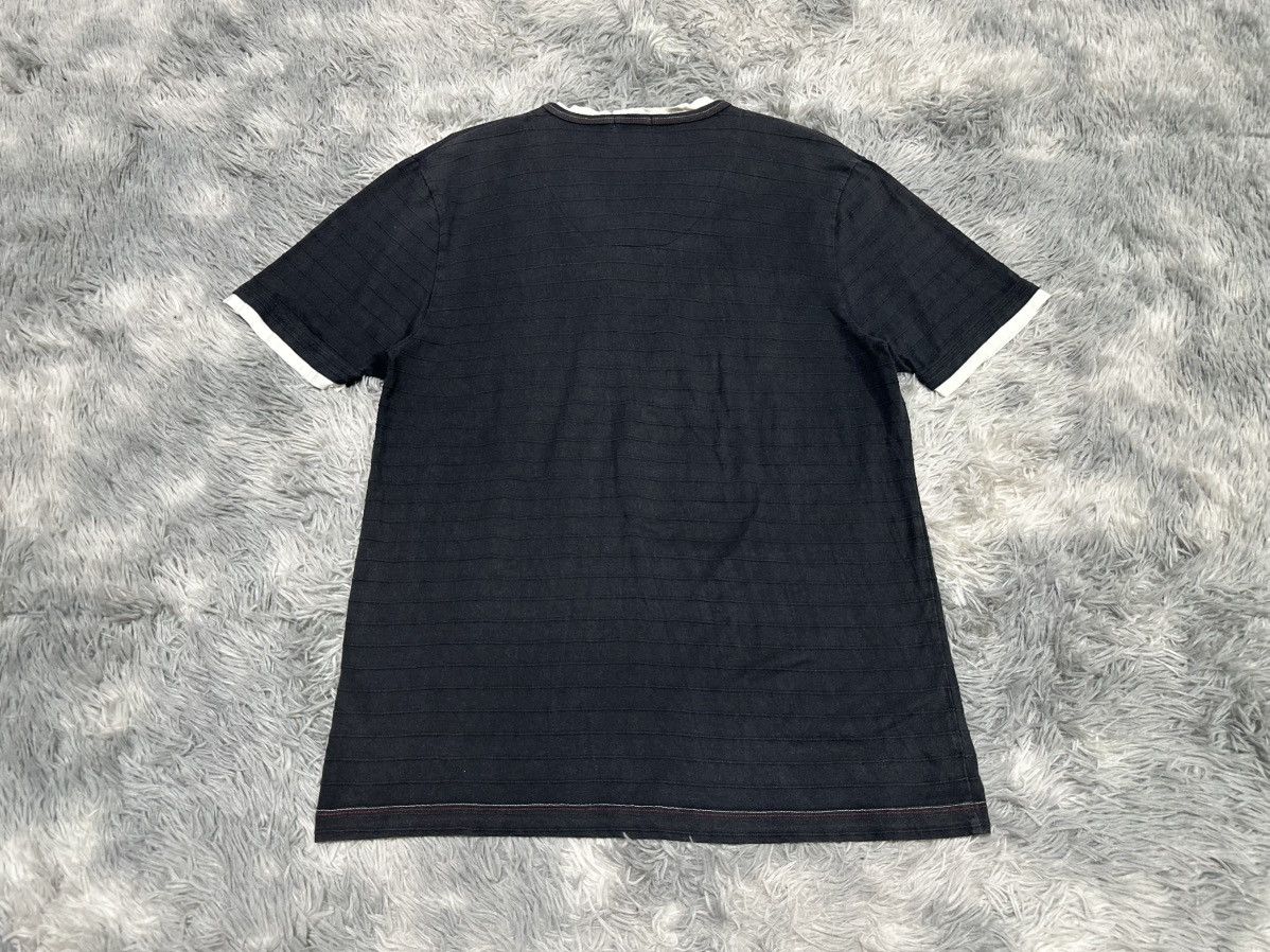 Kansai Yamamoto 🔥Vintage Kansai Jeans Double Layer Shirt Half Button Size US L / EU 52-54 / 3 - 8 Thumbnail