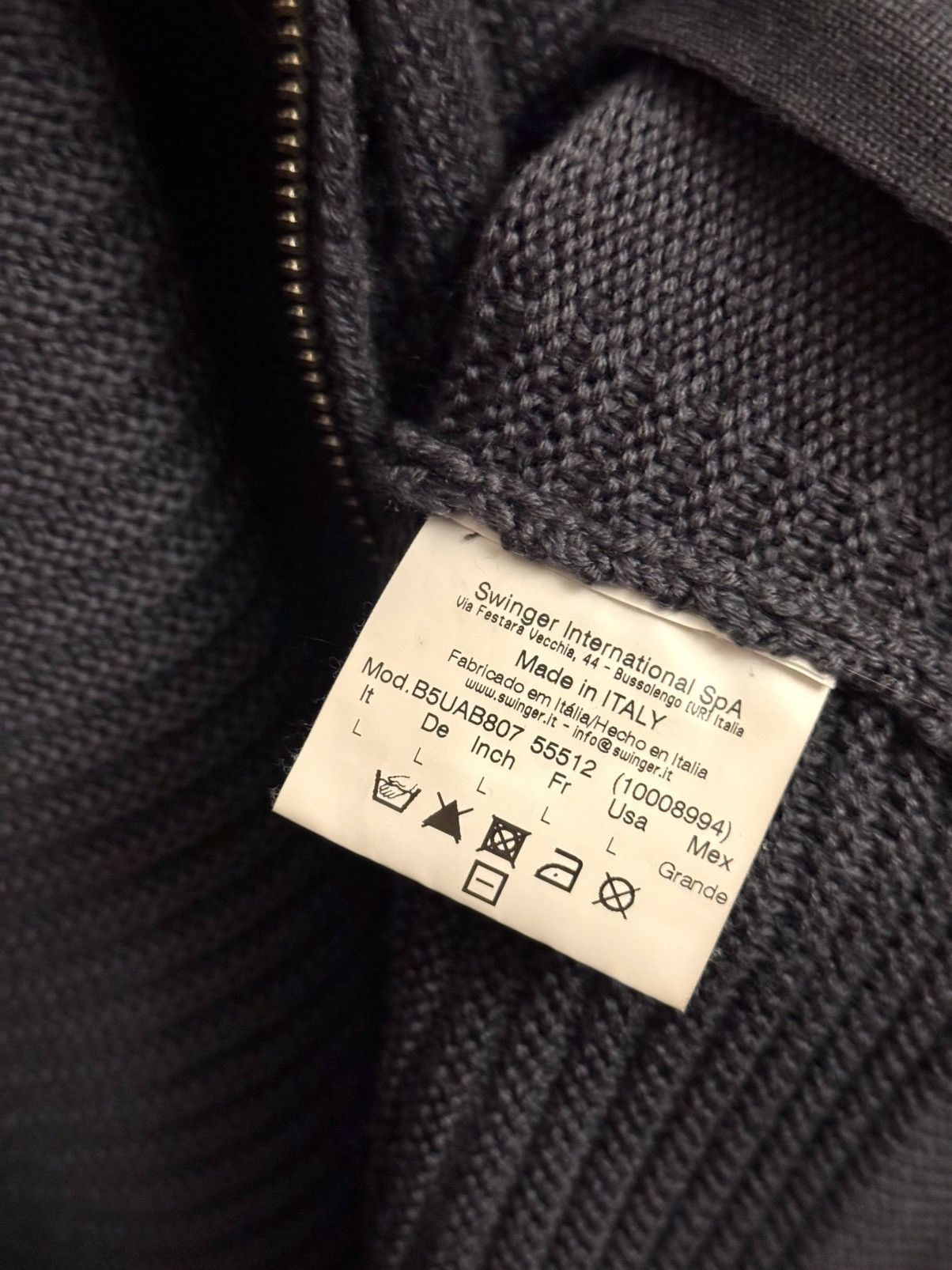 Versace versus versace vintage grey merinos wool sweater L Size US L / EU 52-54 / 3 - 3 Thumbnail