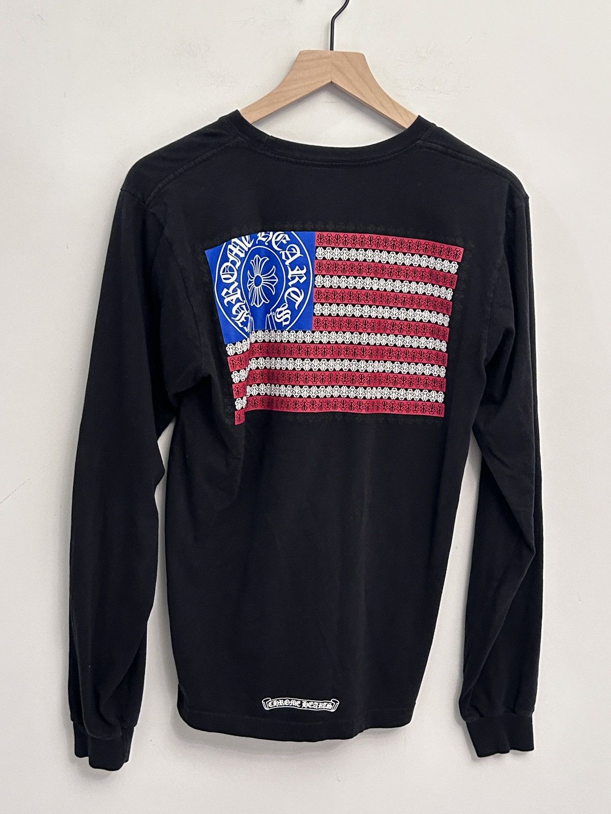 Chrome Hearts Chrome Hearts USA Flag Pocket Long- Sleeve Black Medium Size US M / EU 48-50 / 2 - 2 Thumbnail