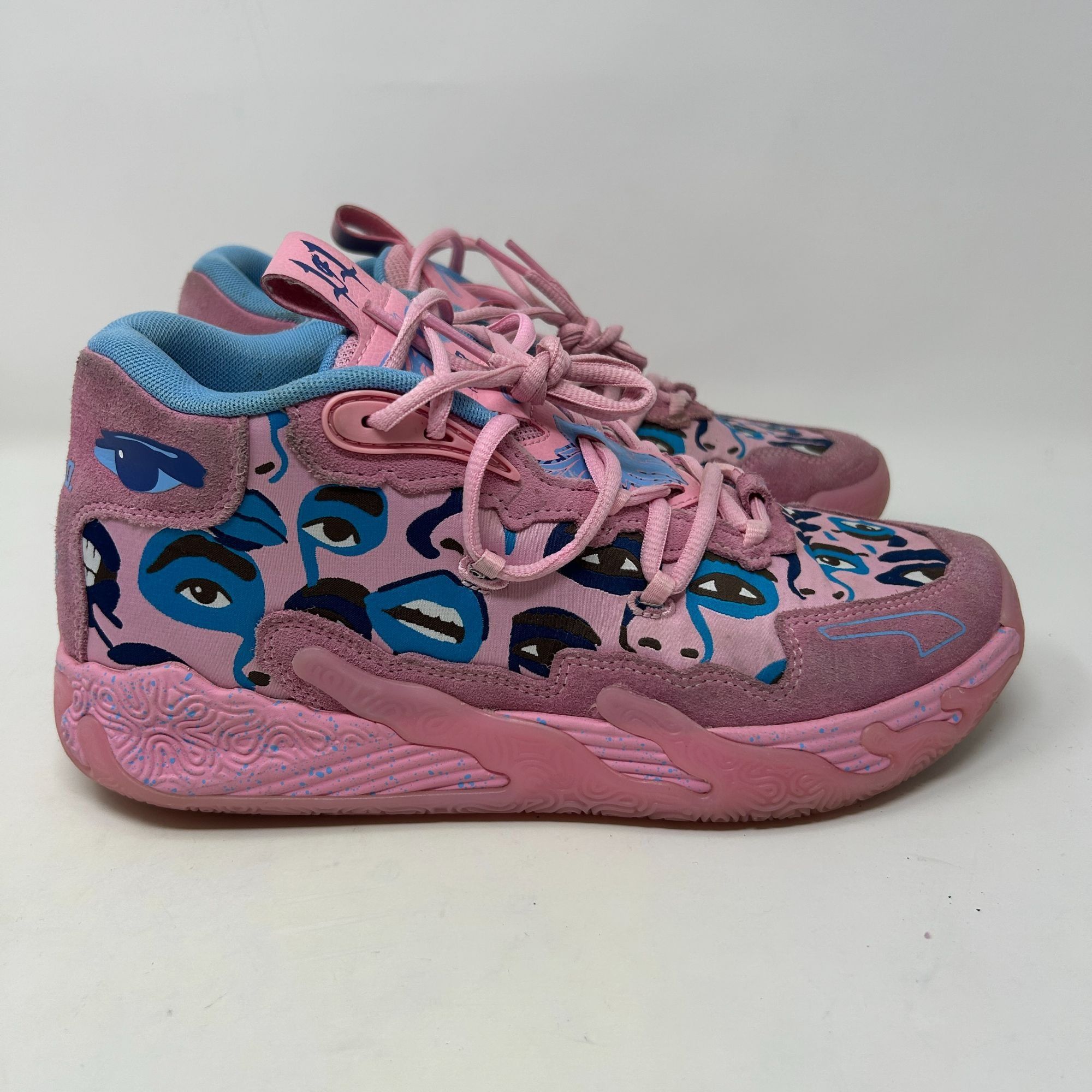 Puma Puma MB.03 “LaMelo Ball Toxic” Pink Multi Eyes Basketball Size US 8.5 / EU 41-42 - 3 Thumbnail