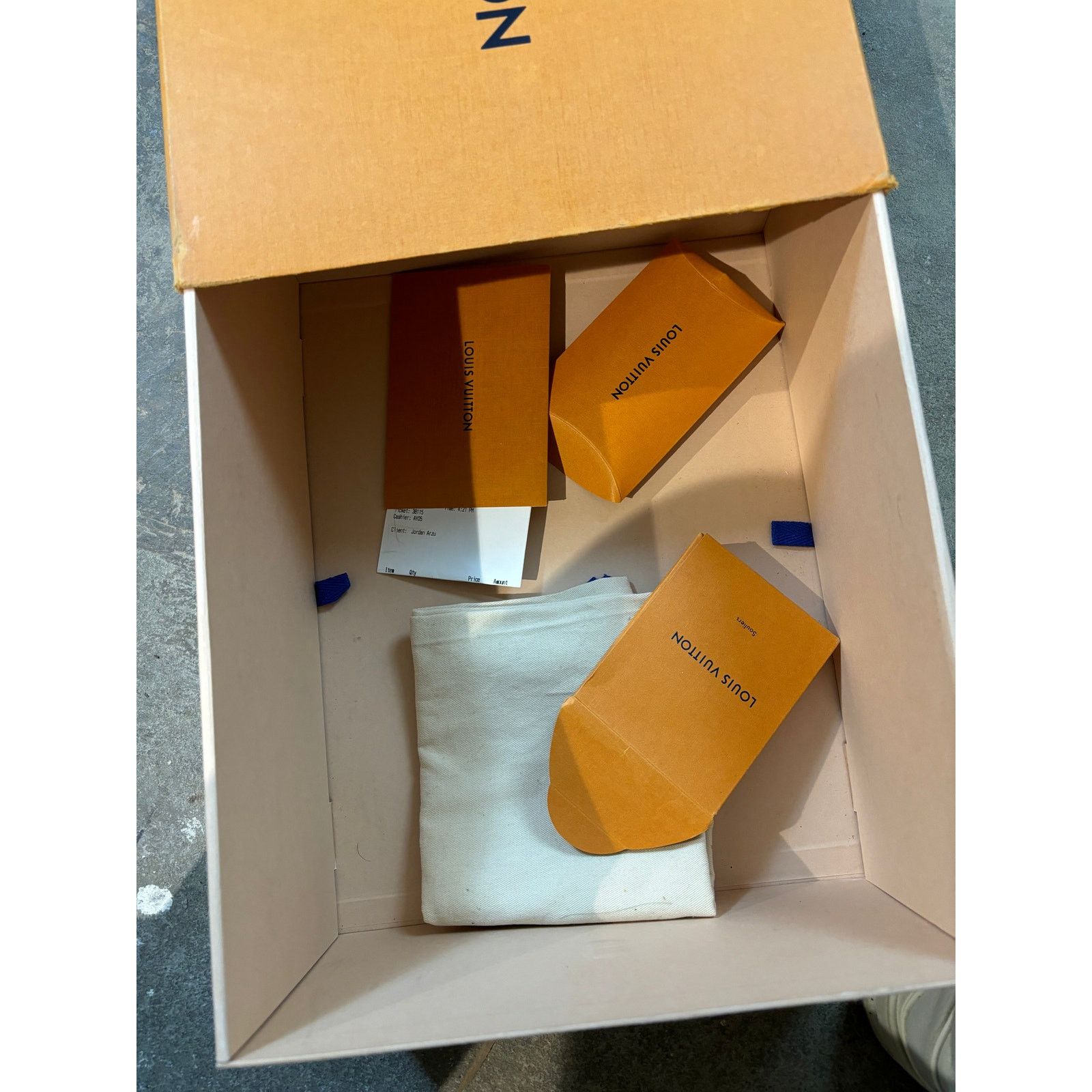 Louis Vuitton LV Virgil High Top Trainer Cream Used US 8.5 With Box Size US 8.5 / EU 41-42 - 8 Thumbnail