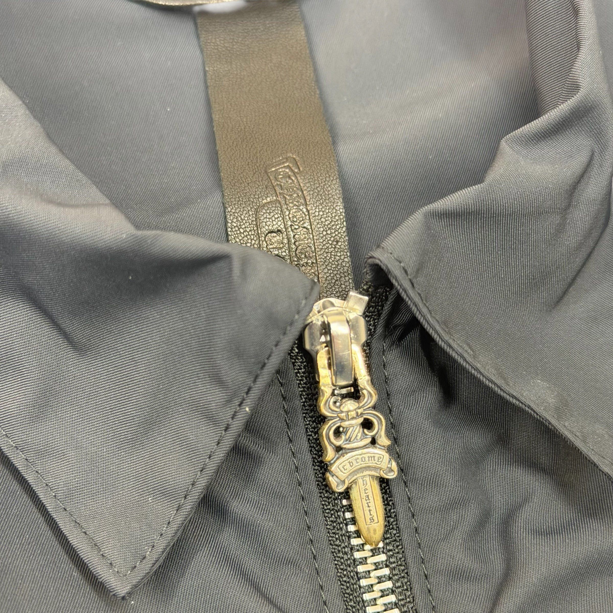 Chrome Hearts Chrome Hearts Zip Nylon Leather Patch Work Shirt L Size US L / EU 52-54 / 3 - 5 Thumbnail
